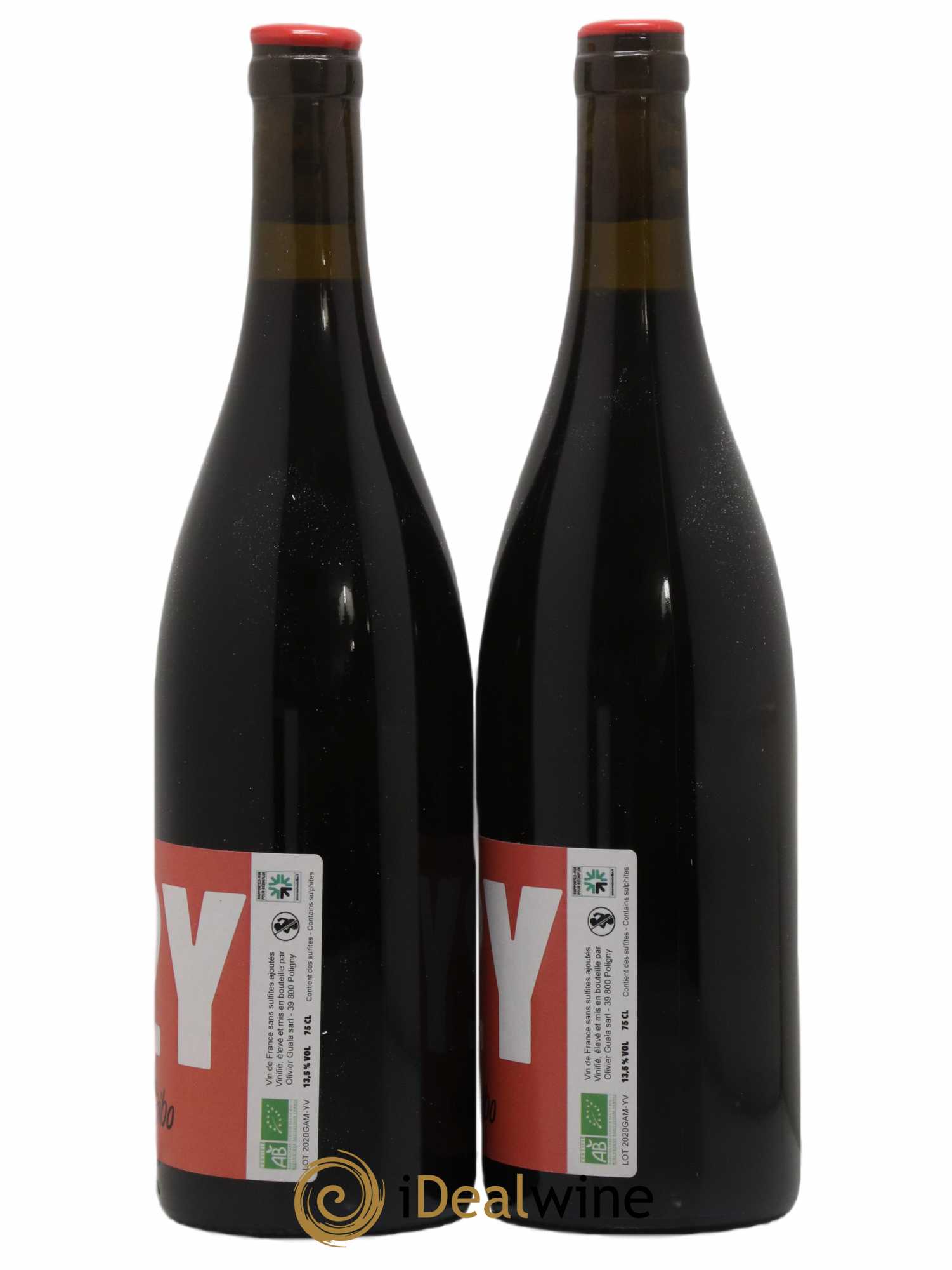 Vin de France O2Y Vinum Bibo Gamay 2020 - Lot de 2 bouteilles - 1