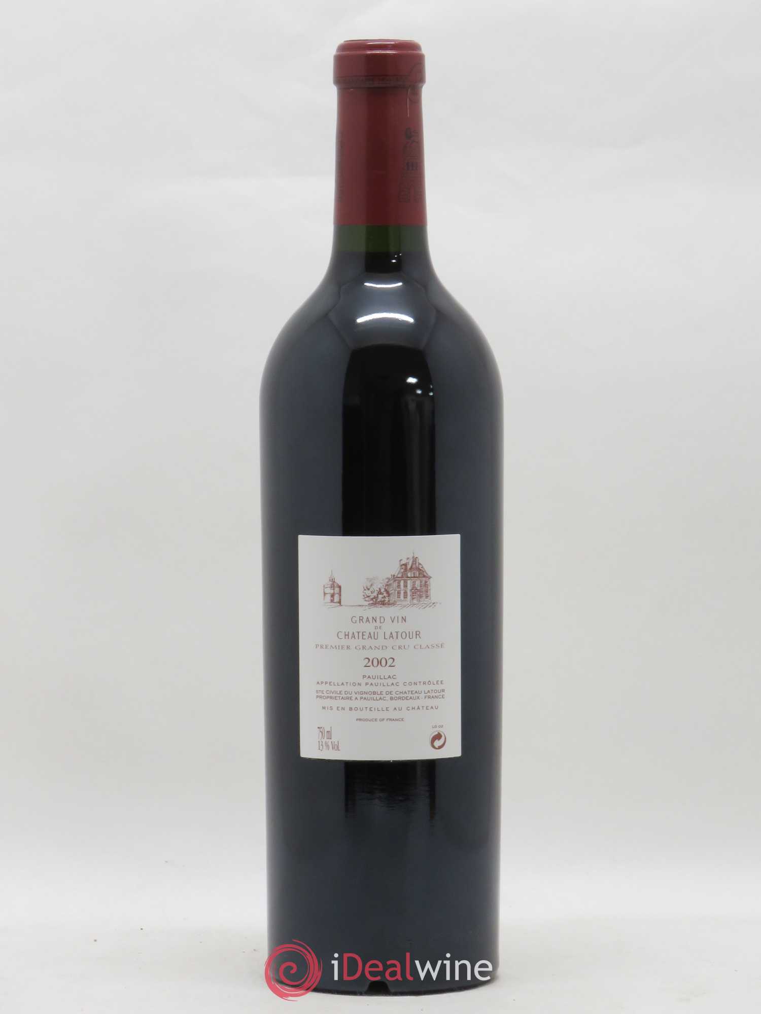 Château Latour 1er Grand Cru Classé 2002 - Lot de 1 bouteille - 1