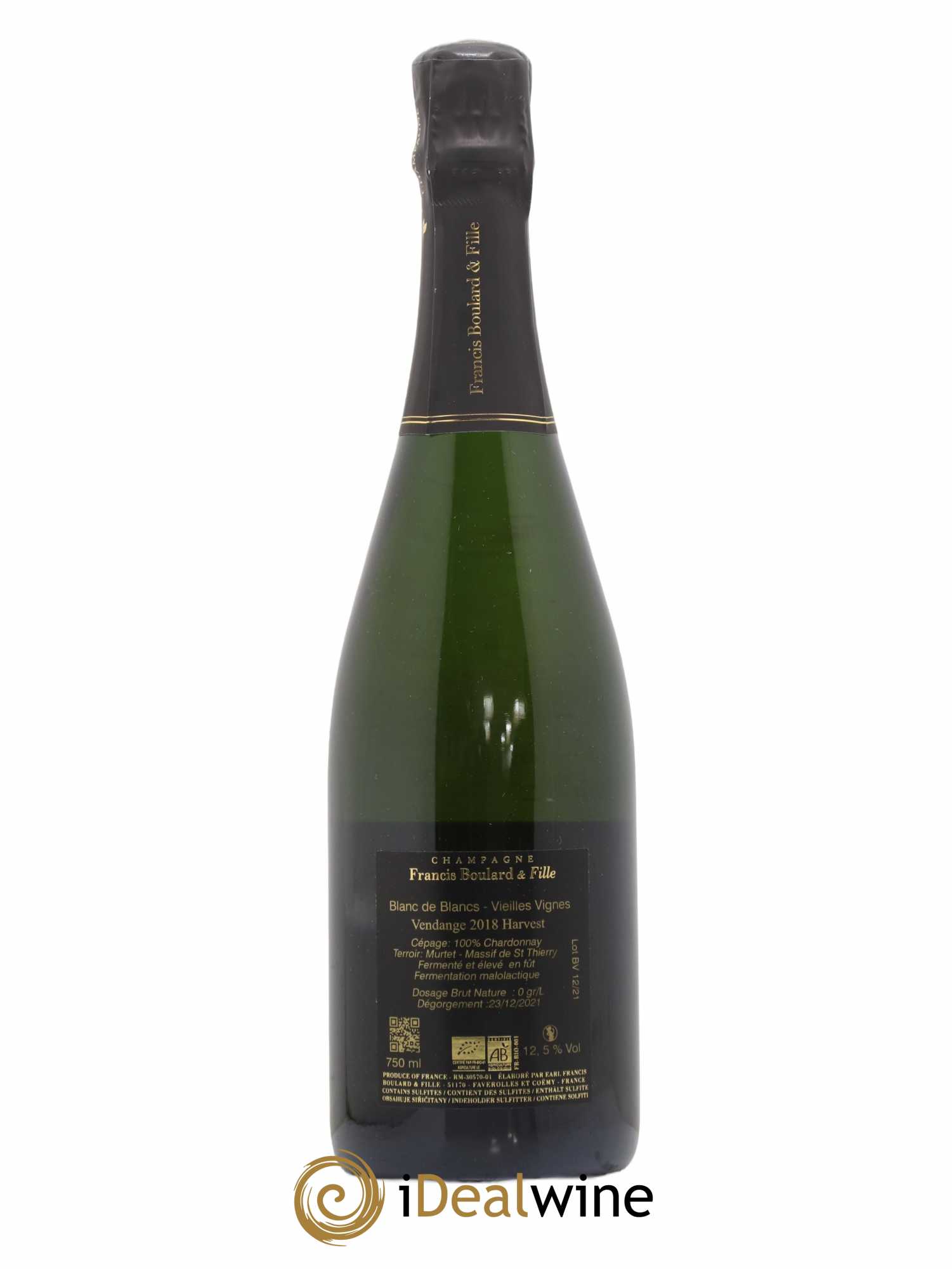 Blanc de Blancs Vieilles Vignes Extra-Brut Francis Boulard 2018 - Lotto di 1 bottiglia - 1