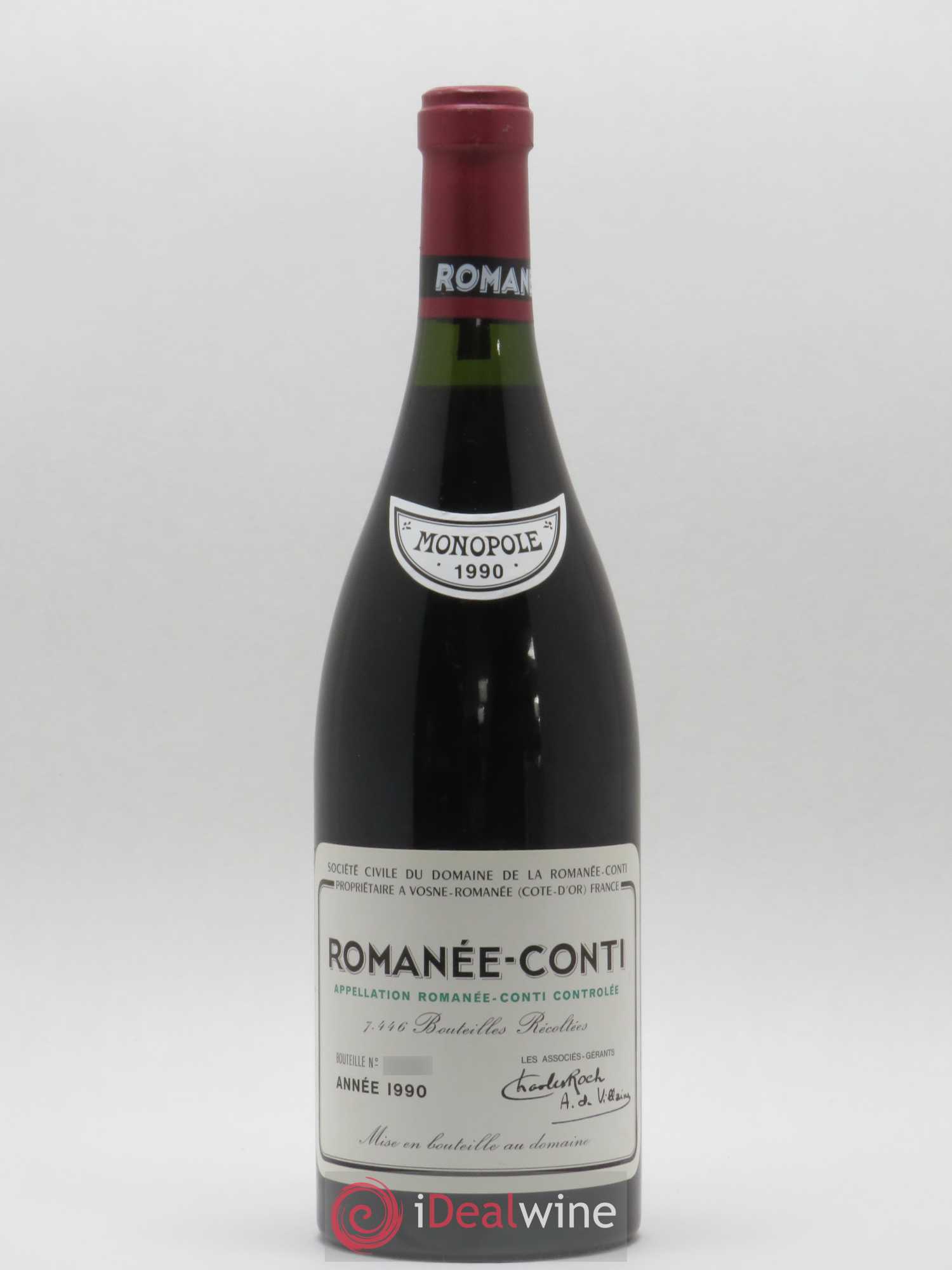 Romanée-Conti Grand Cru Domaine de la Romanée-Conti 1990 - Lot de 1 bouteille - 0