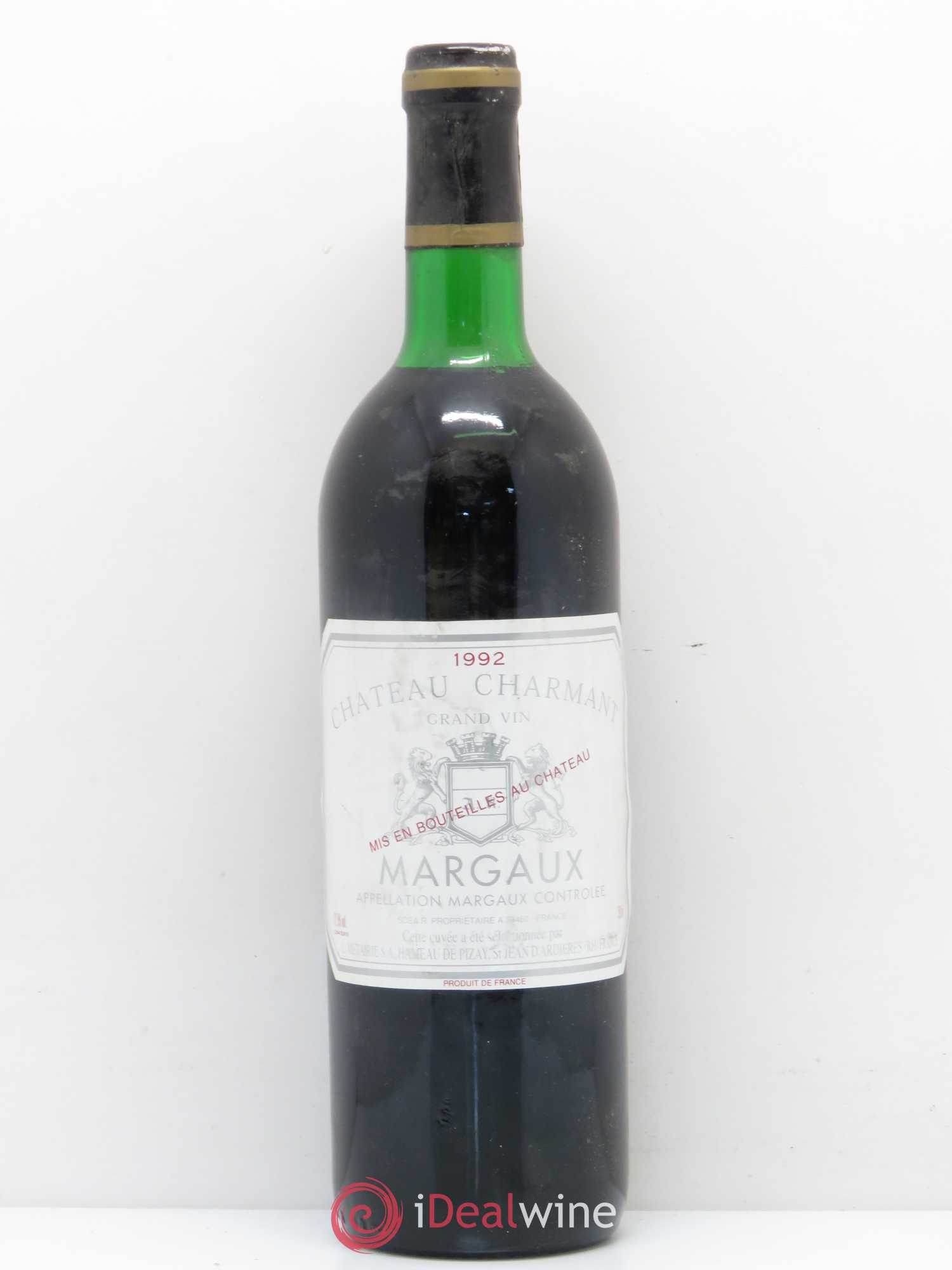 Bordeaux Château Charmant Margaux 1992 - Lot de 1 bouteille - 0