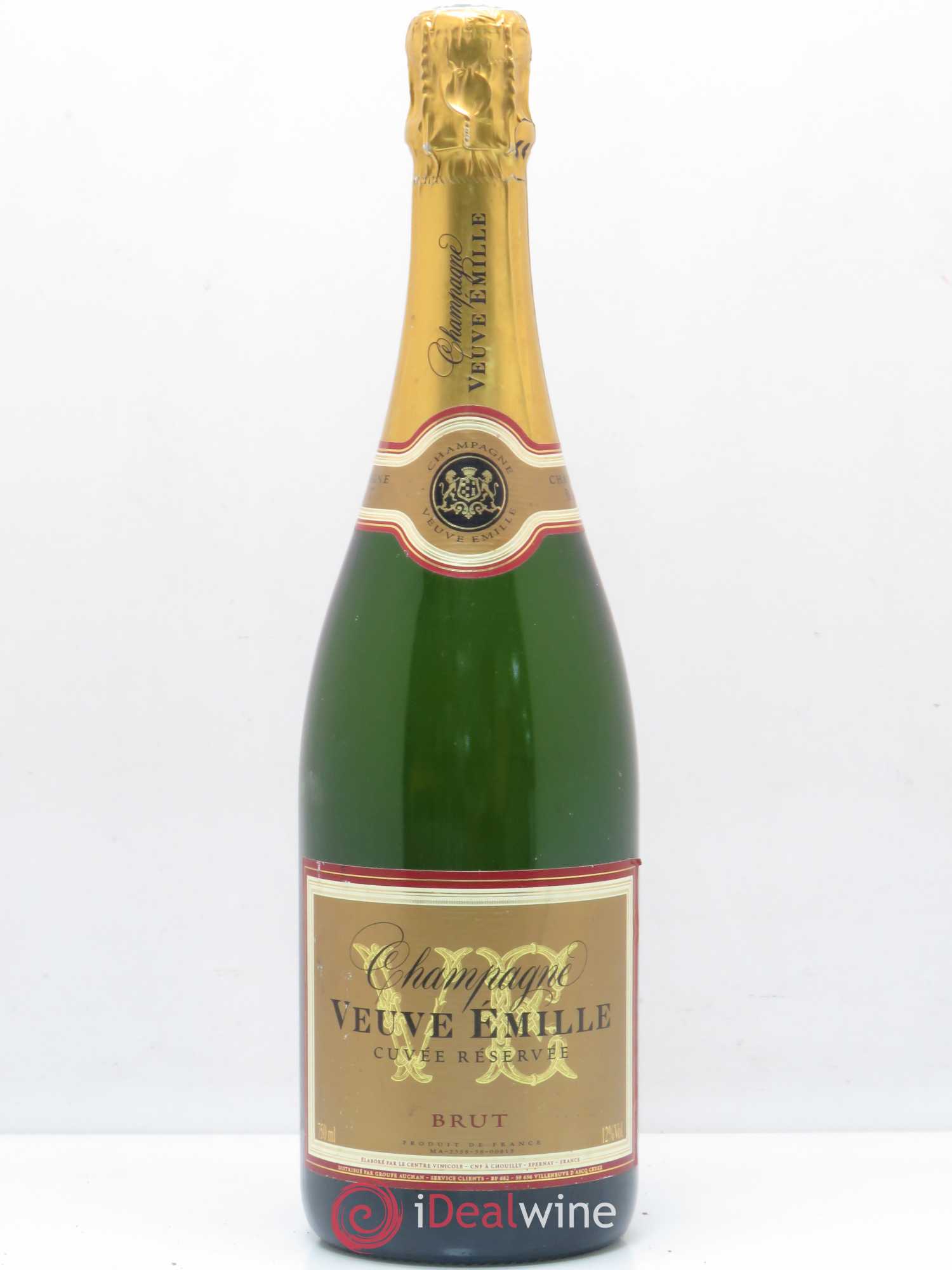 Champagne cuvée Reserve Veuve Emile - Lot de 1 bouteille - 0