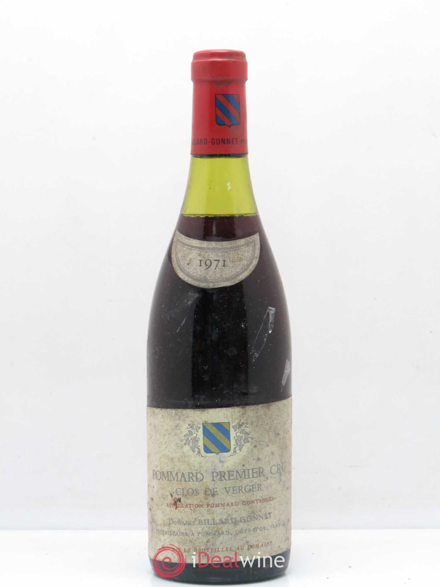 Pommard 1er Cru Clos de Verger Billard Gonnet 1971 - Lot de 1 bouteille - 0