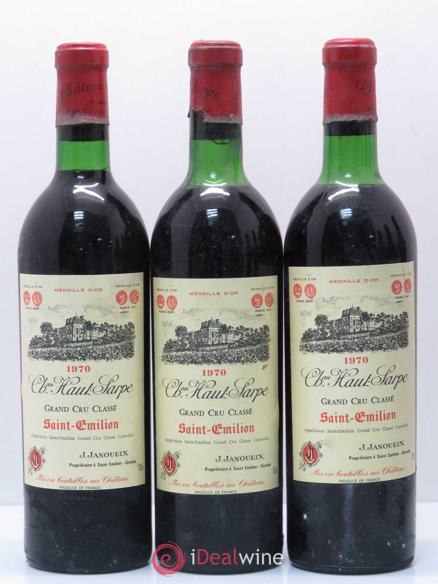 Château Haut Sarpe Grand Cru Classé 1970 - Lot de 6 bouteilles - 1