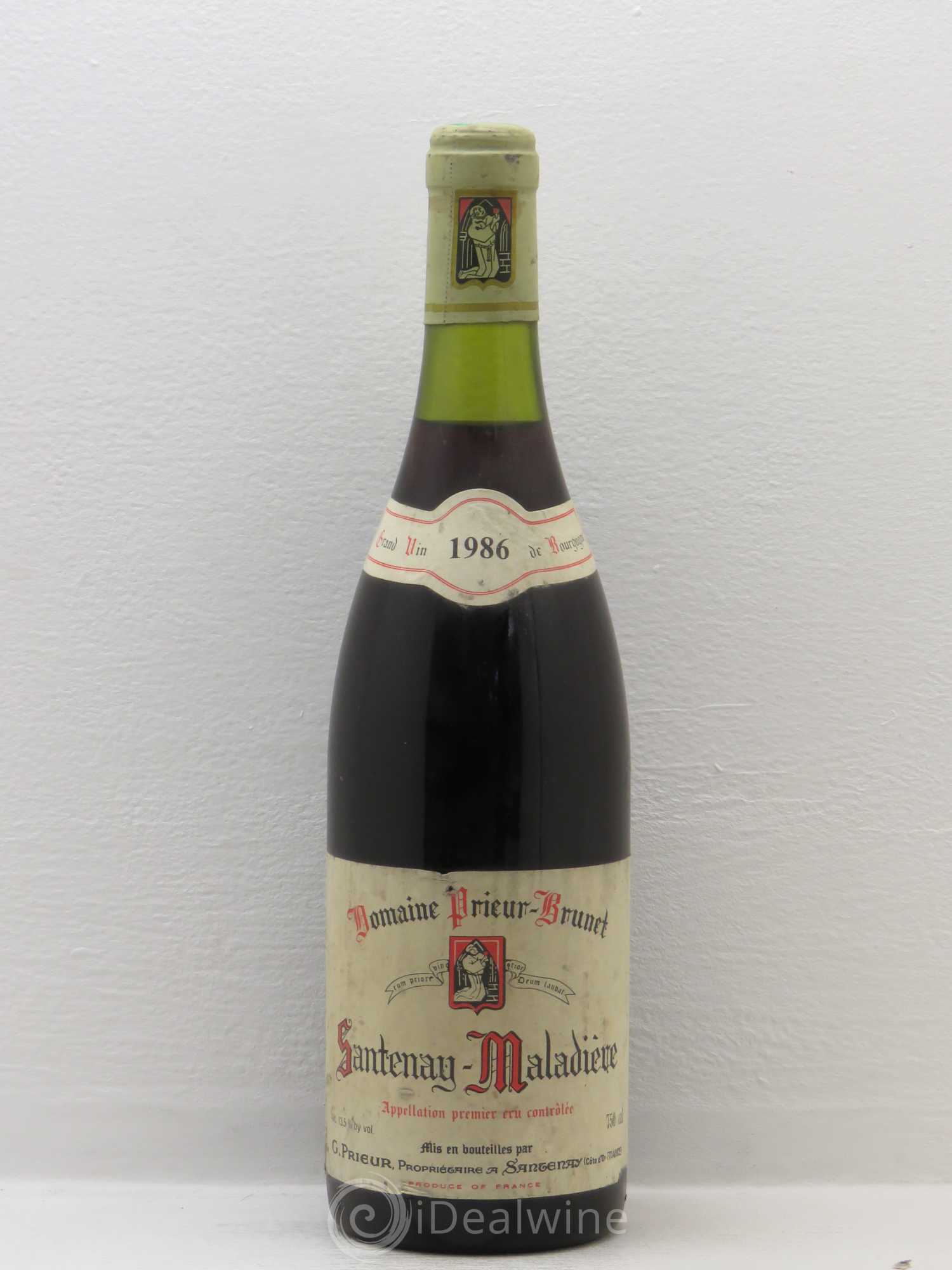 Santenay Premier Cru Maladière - Domaine Prieur-Brunet 1986 - Lot de 1 bouteille - 0