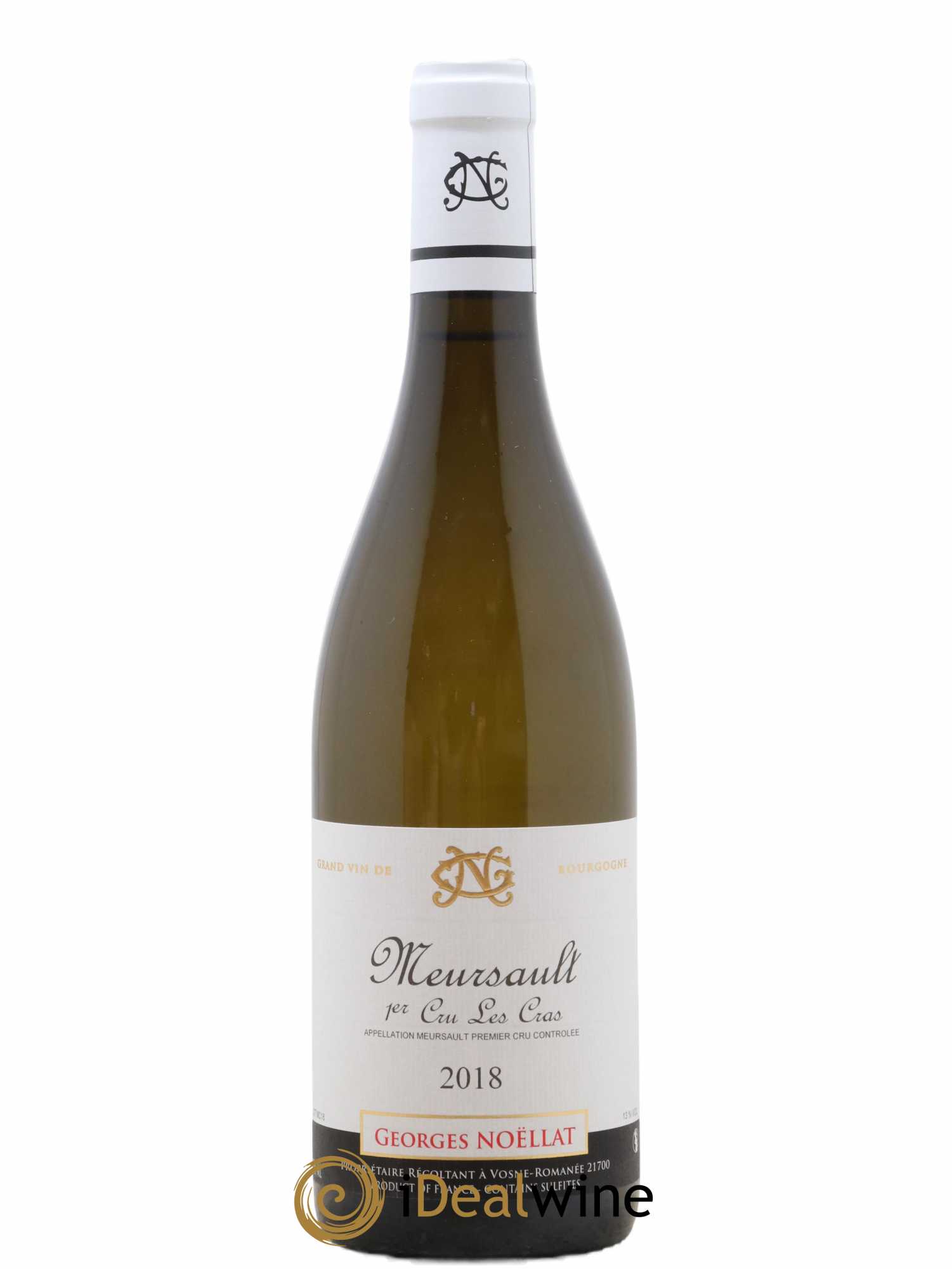 Meursault 1er Cru Les Cras Blanc Georges Noellat 2018 - Lot of 1 bottle - 0