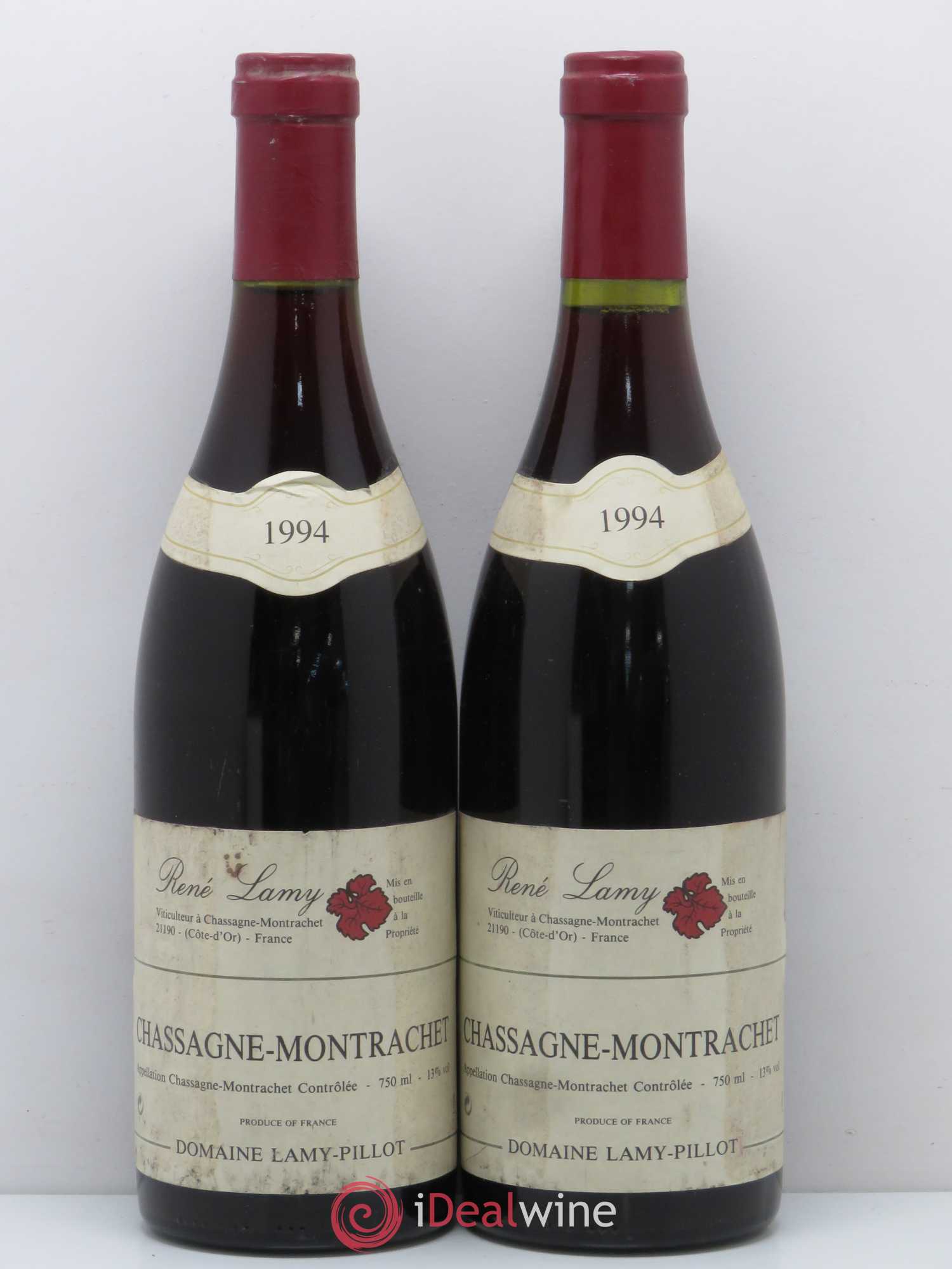 Chassagne-Montrachet Domaine Lamy Pillot 1994 - Lot de 2 bouteilles - 0