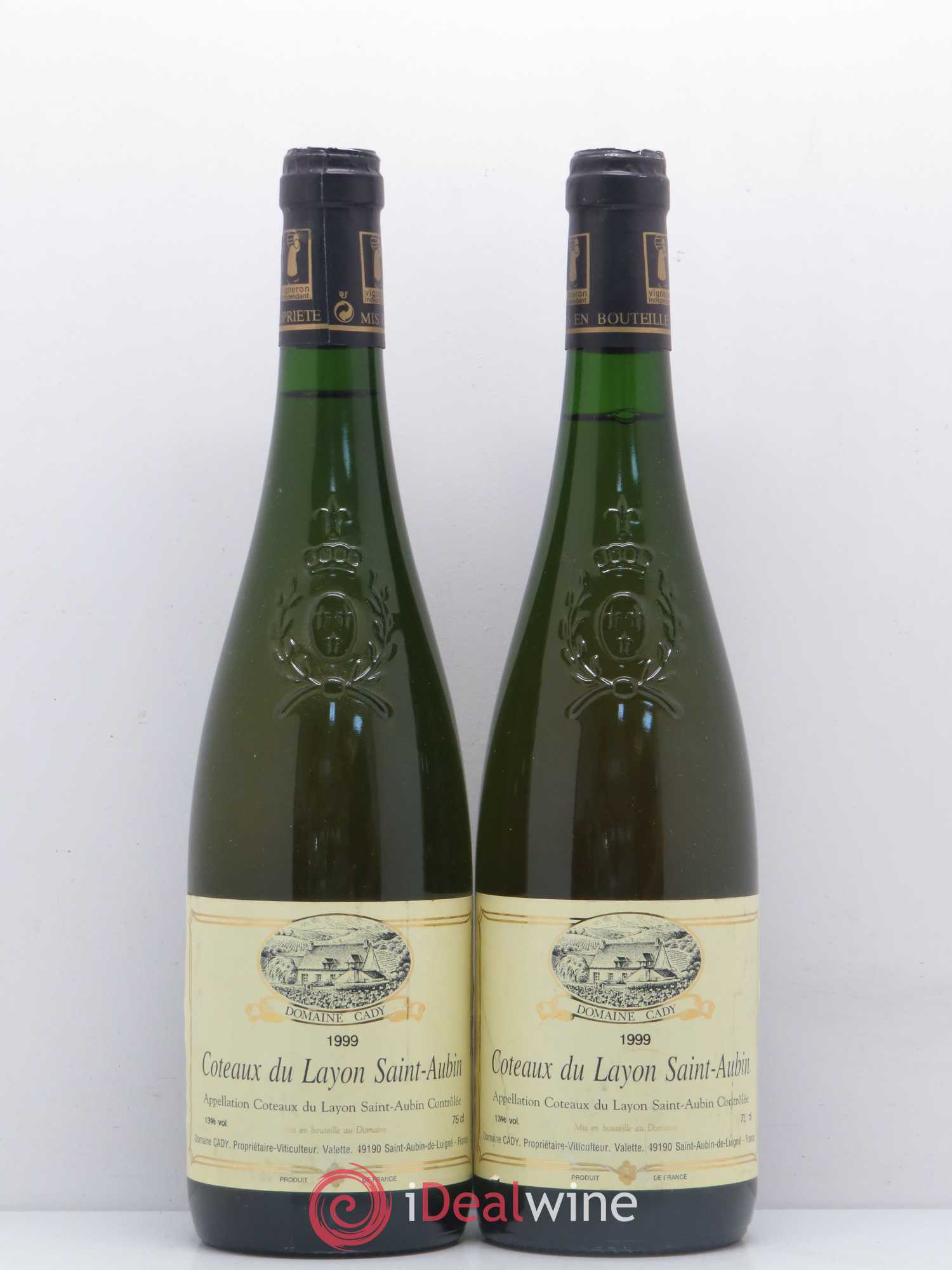 Coteaux du Layon Saint-Aubin Domaine Cady (sans prix de réserve) 1999 - Lot de 2 bouteilles - 0