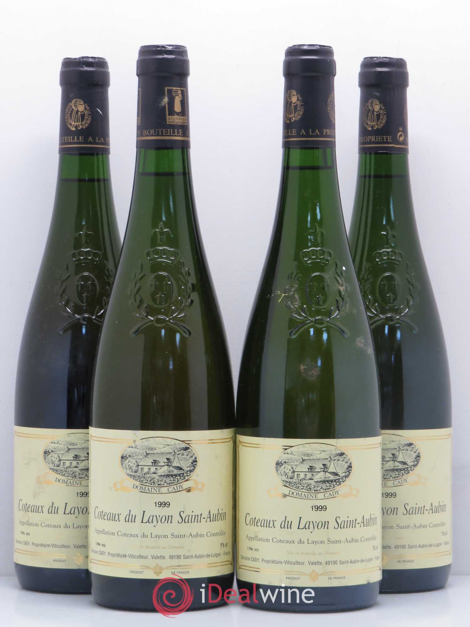 Coteaux du Layon Saint-Aubin Domaine Cady (sans prix de réserve) 1999 - Lot de 4 bouteilles - 0