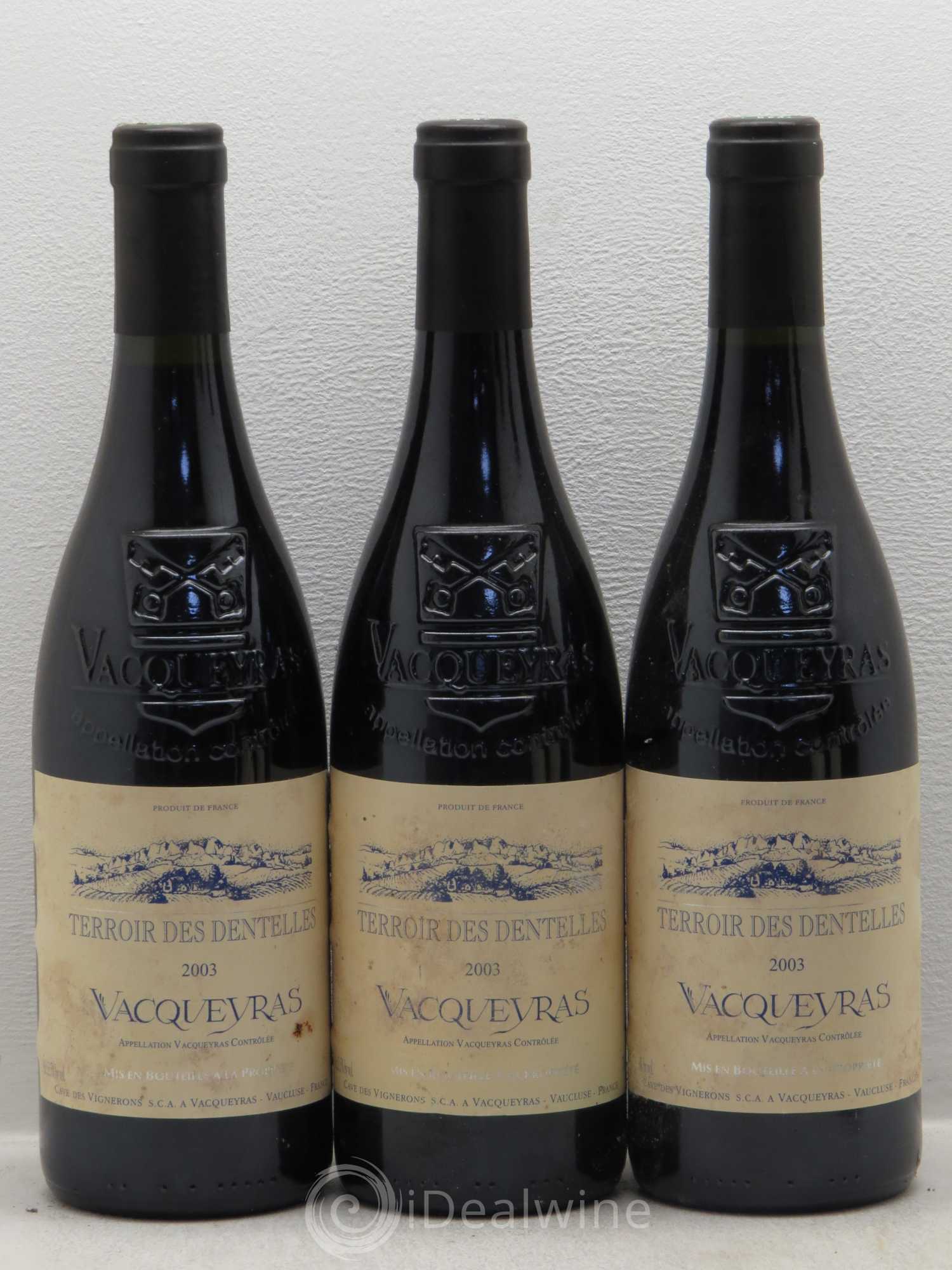 Vacqueyras Terroir Des Dentelles 2003 - Lot de 6 bouteilles - 1