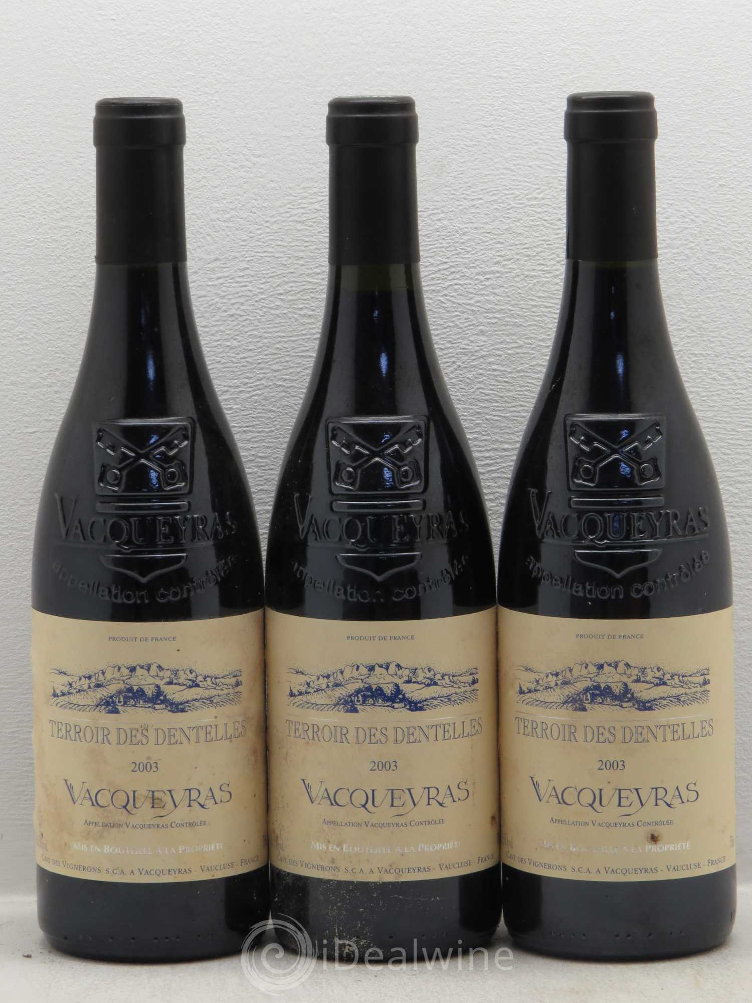 Vacqueyras Terroir Des Dentelles 2003 - Lot de 6 bouteilles - 2