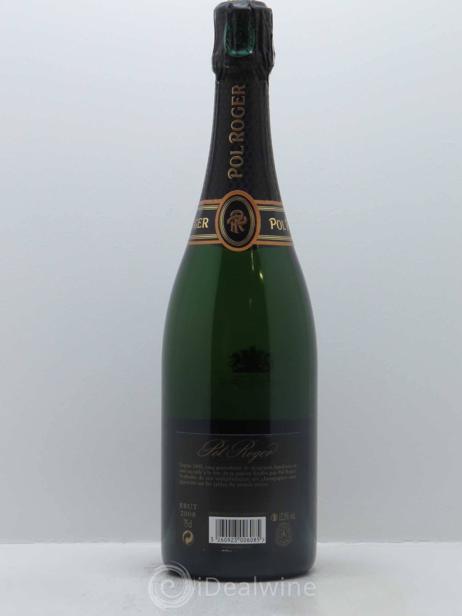 Brut Vintage Pol Roger 2008 - Lot de 1 bouteille - 1