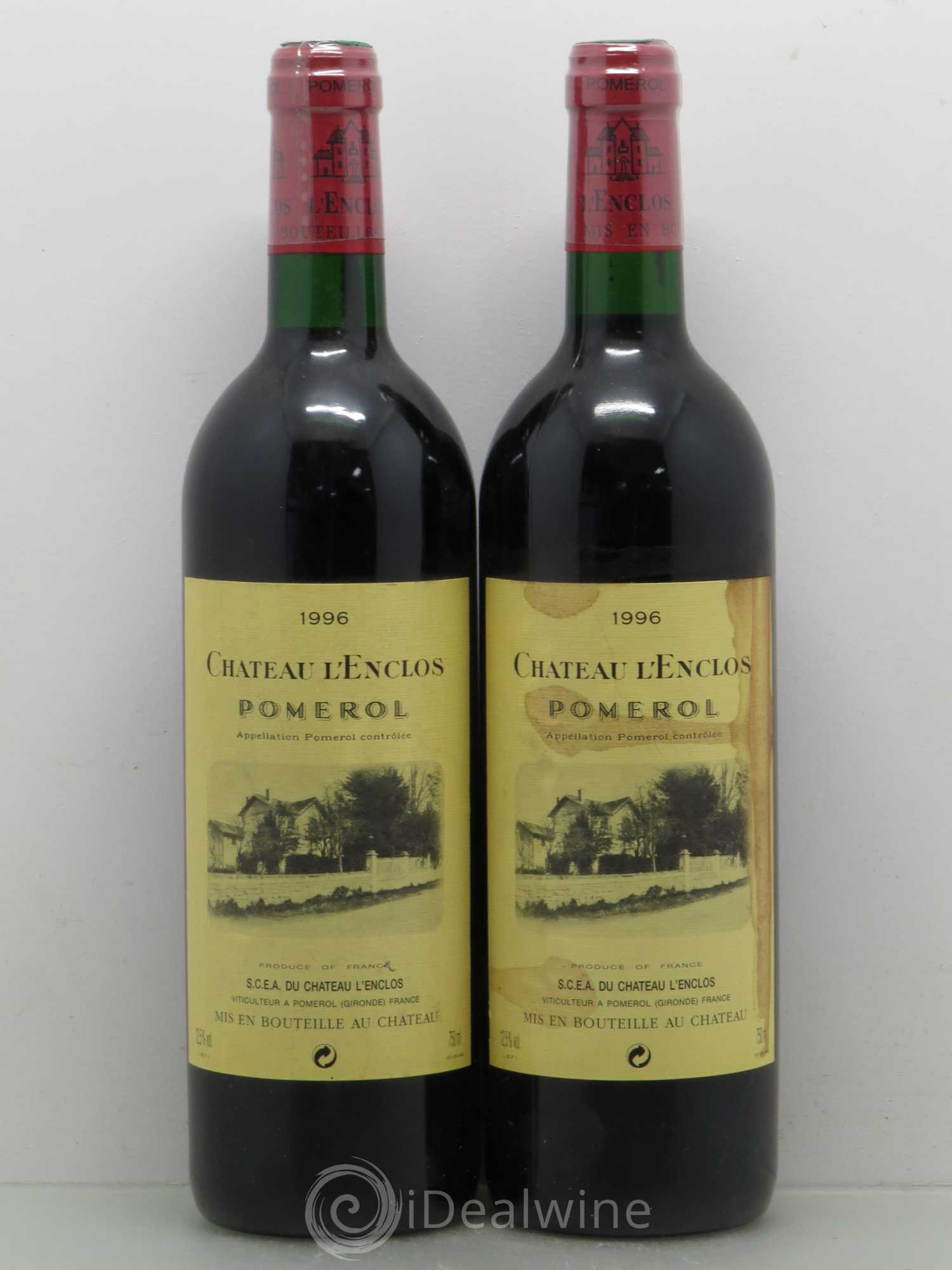 Château l' Enclos 1996 - Lot of 2 bottles - 0