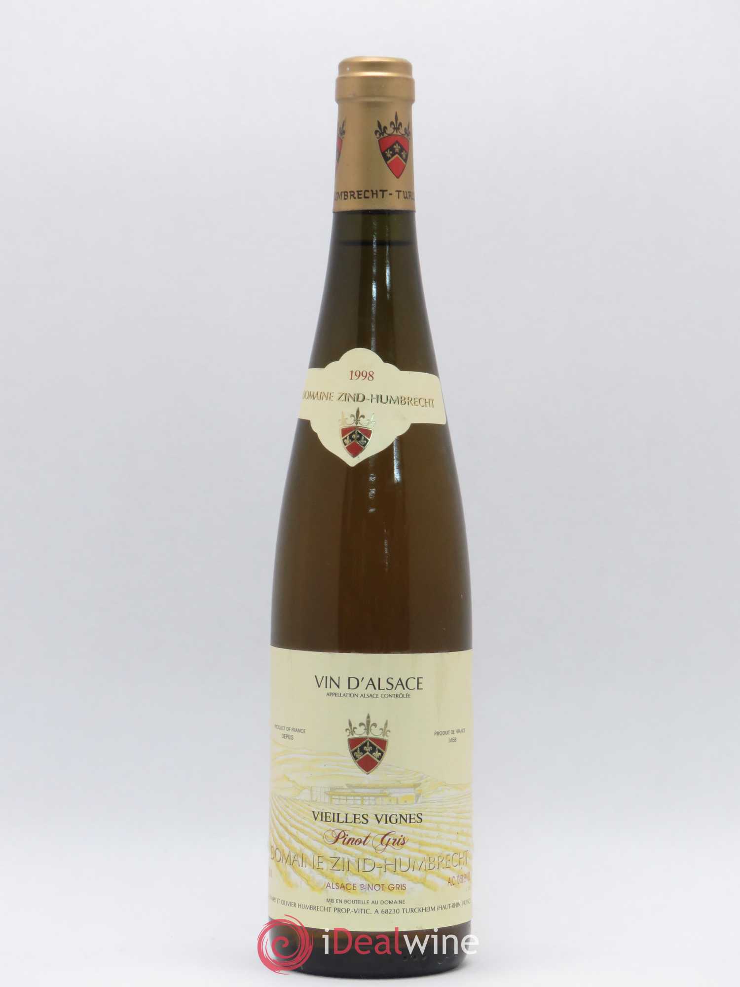 Pinot Gris Vieilles Vignes Domaine Zind Humbrecht 1998 - Lot de 1 bouteille - 0