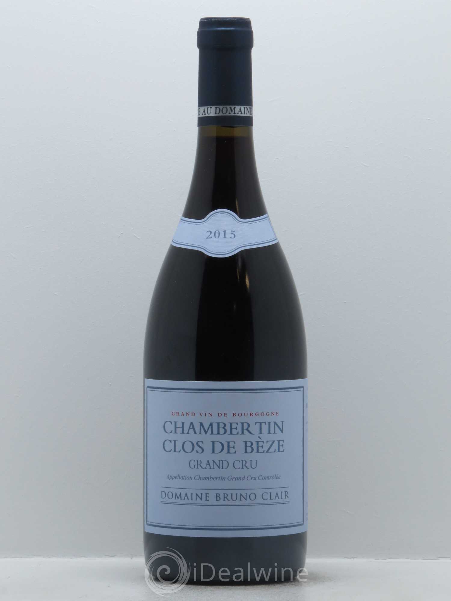 Chambertin Clos de Bèze Grand Cru Bruno Clair (Domaine) 2015 - Lot de 1 bouteille - 0