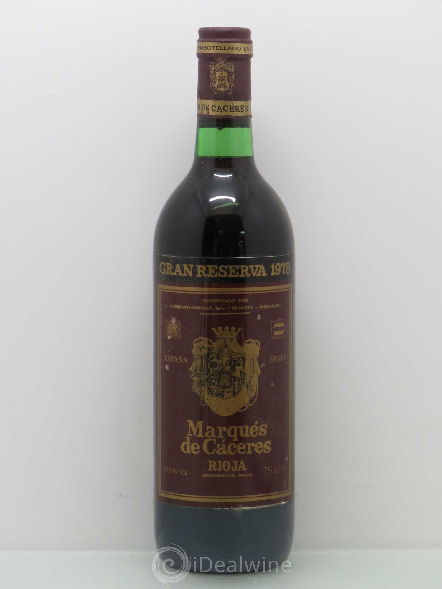 Rioja DOCA Marques de Caceres Gran Reserva Caceres 1978 - Lot of 1 bottle - 0