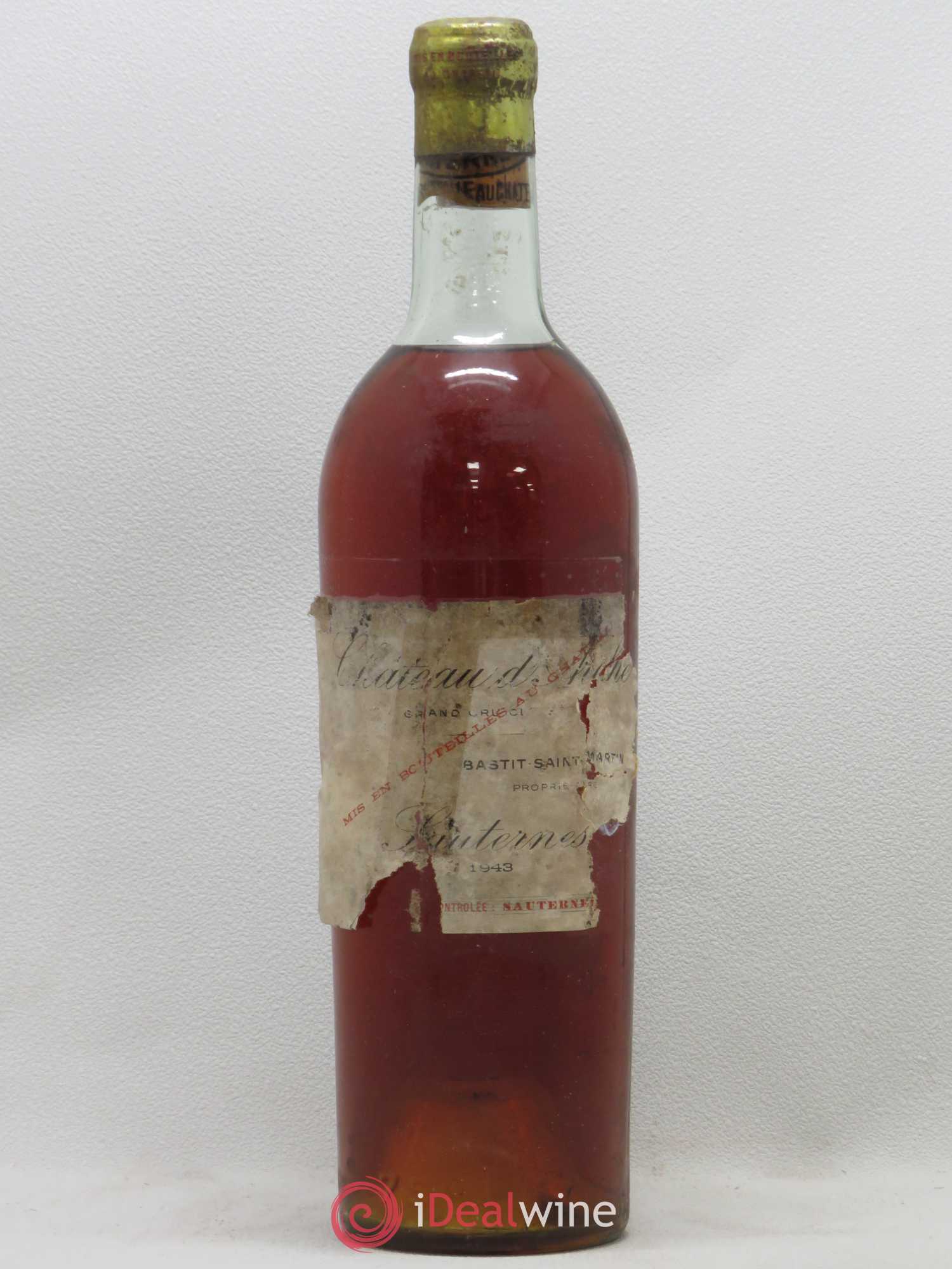 Château d' Arche 2ème Grand Cru Classé 1943 - Lot of 1 bottle - 0