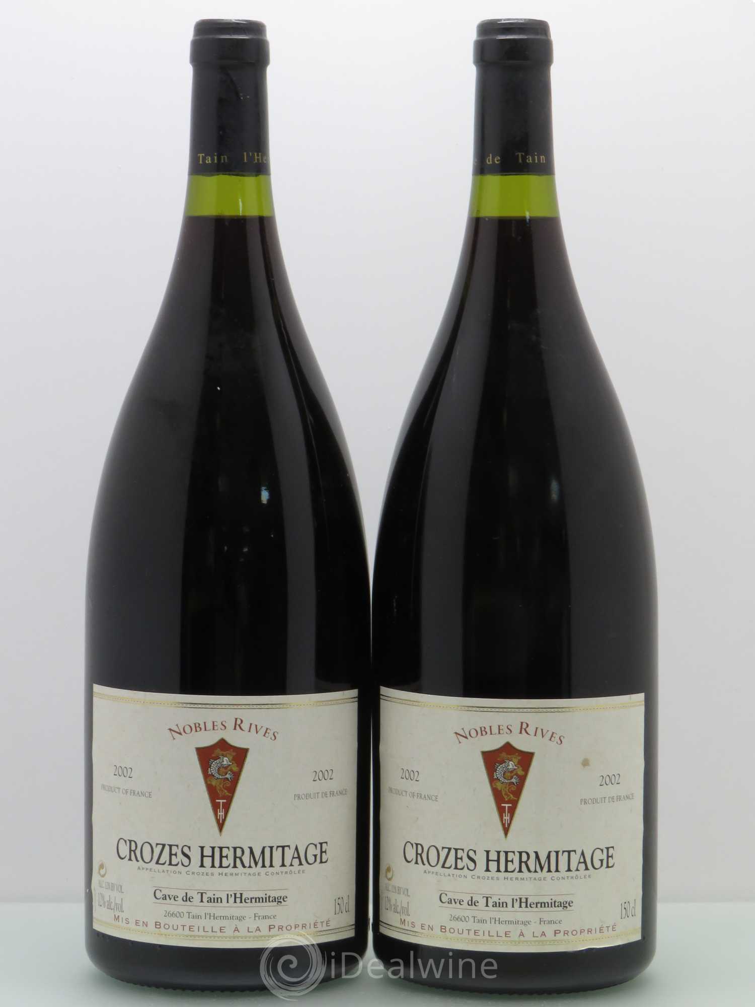 Crozes-Hermitage Nobles rives - Cave de Tain 2002 - Lot de 2 magnums - 0