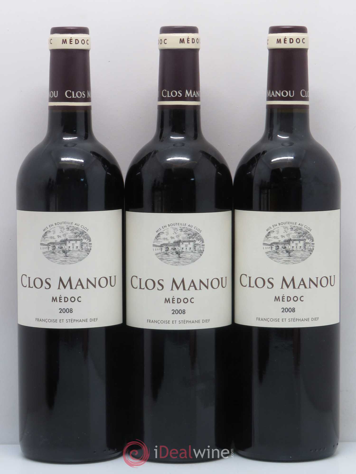 Clos Manou 2008 - Lot de 6 bouteilles - 1