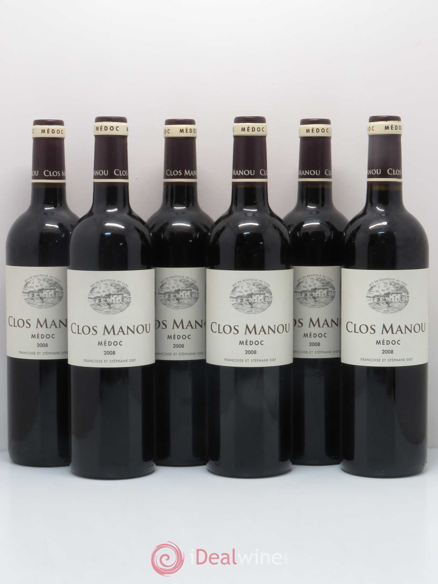 Clos Manou 2008 - Lot de 6 bouteilles - 0