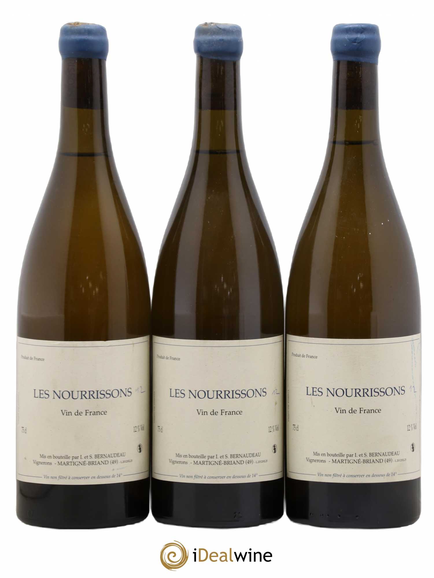 Vin de France Les Nourrissons Stéphane Bernaudeau Traces de stylo 2012 - Lot de 3 bouteilles - 0