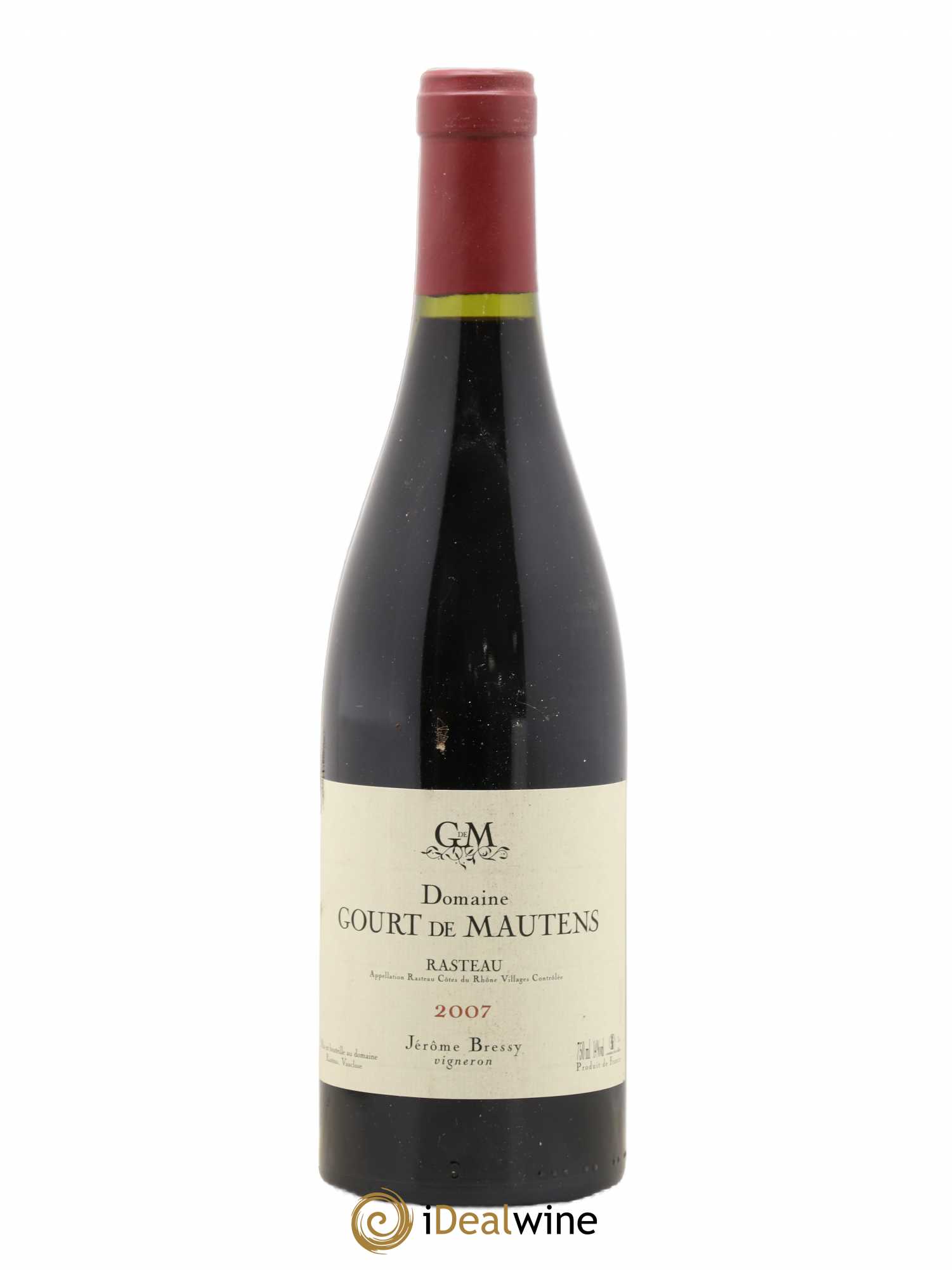 Rasteau Domaine Gourt de Mautens Jérôme Bressy 2007 - Lot de 1 bouteille - 0