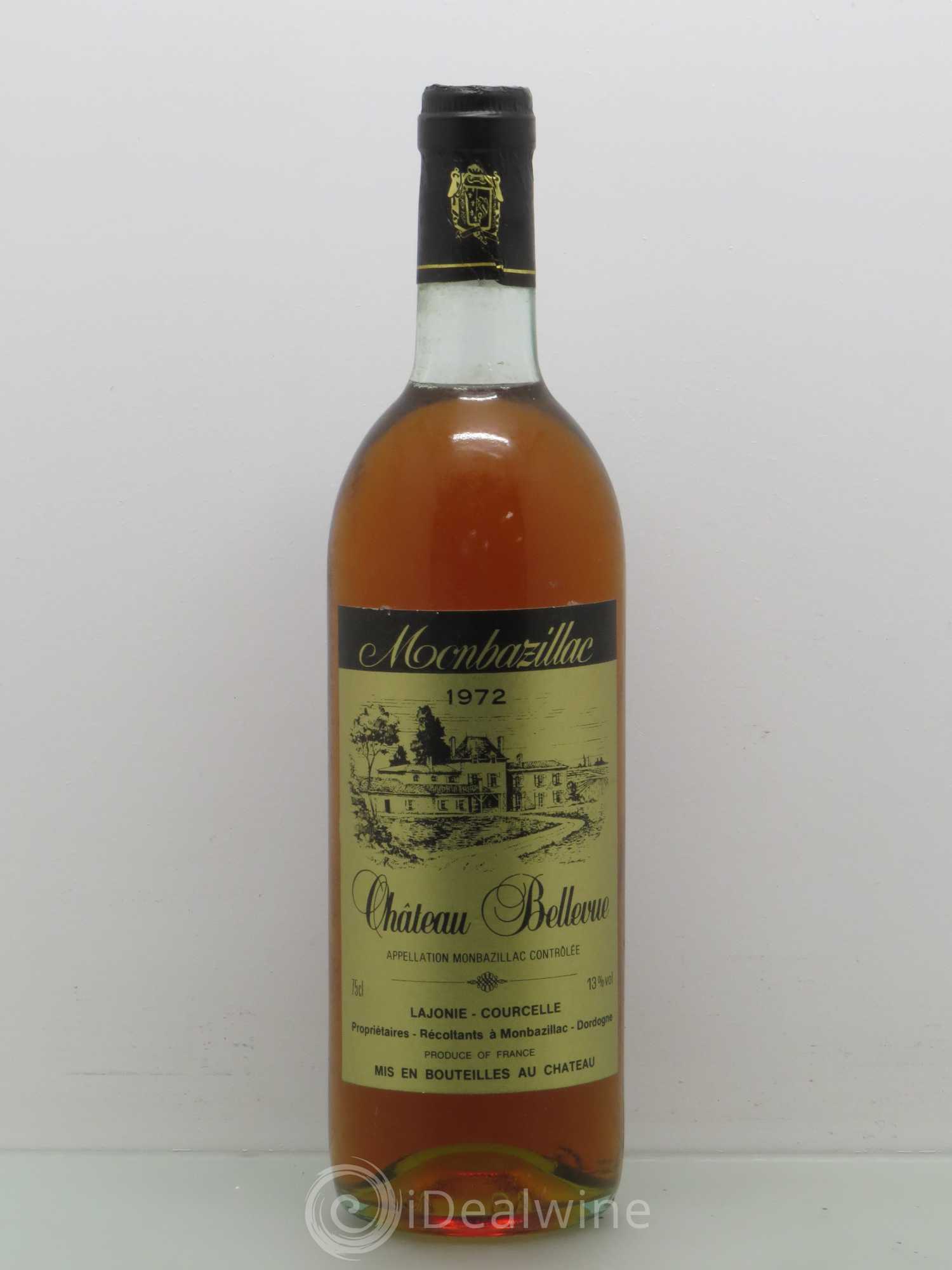 Monbazillac Château Bellevue 1972 - Lot de 1 bouteille - 0