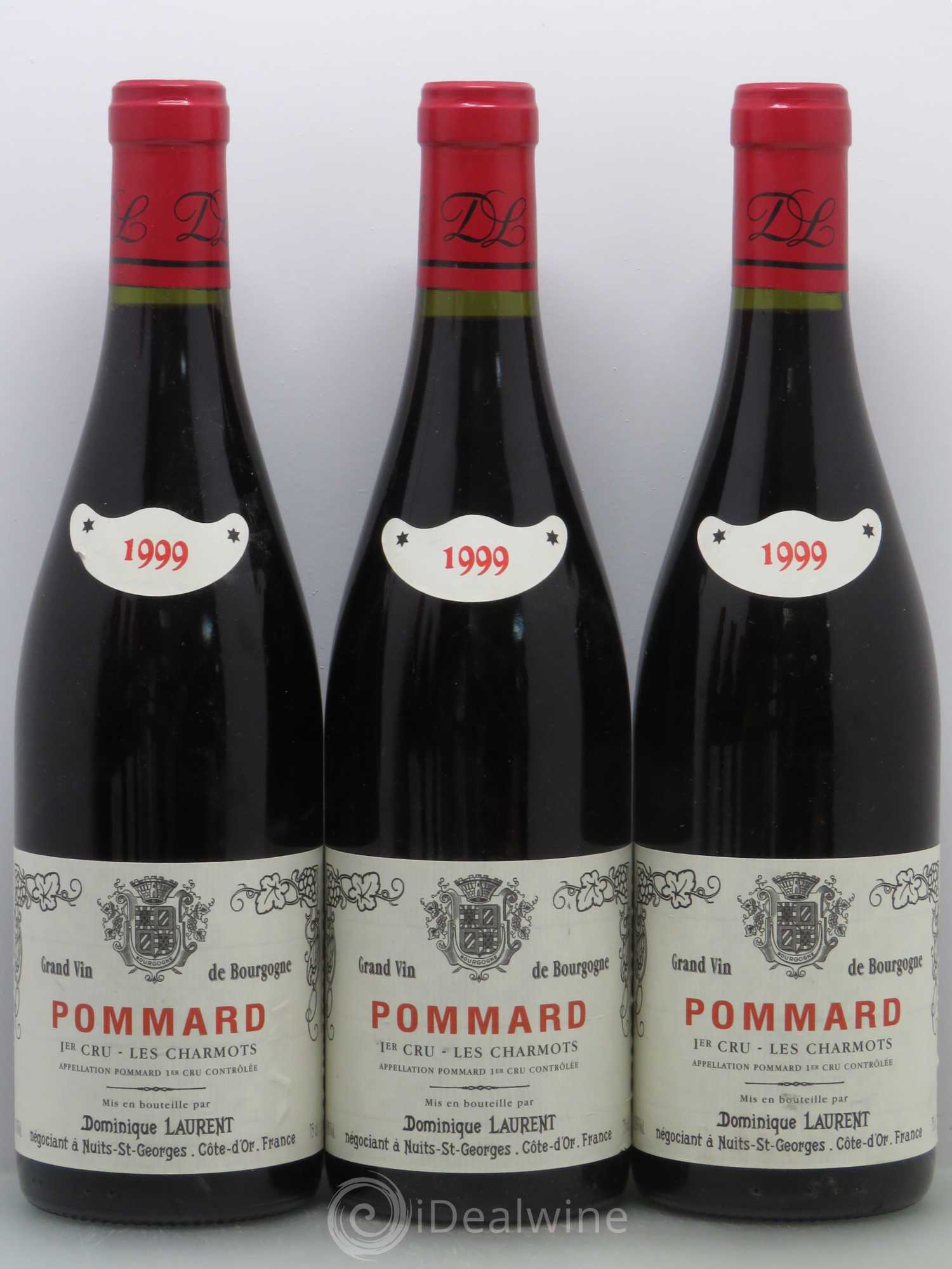 Pommard 1er Cru Les Charmots Dominique Laurent 1999 - Lot de 6 bouteilles - 1