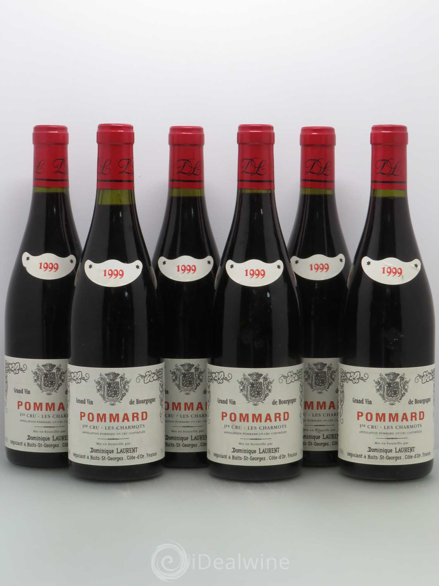 Pommard 1er Cru Les Charmots Dominique Laurent 1999 - Lot de 6 bouteilles - 0