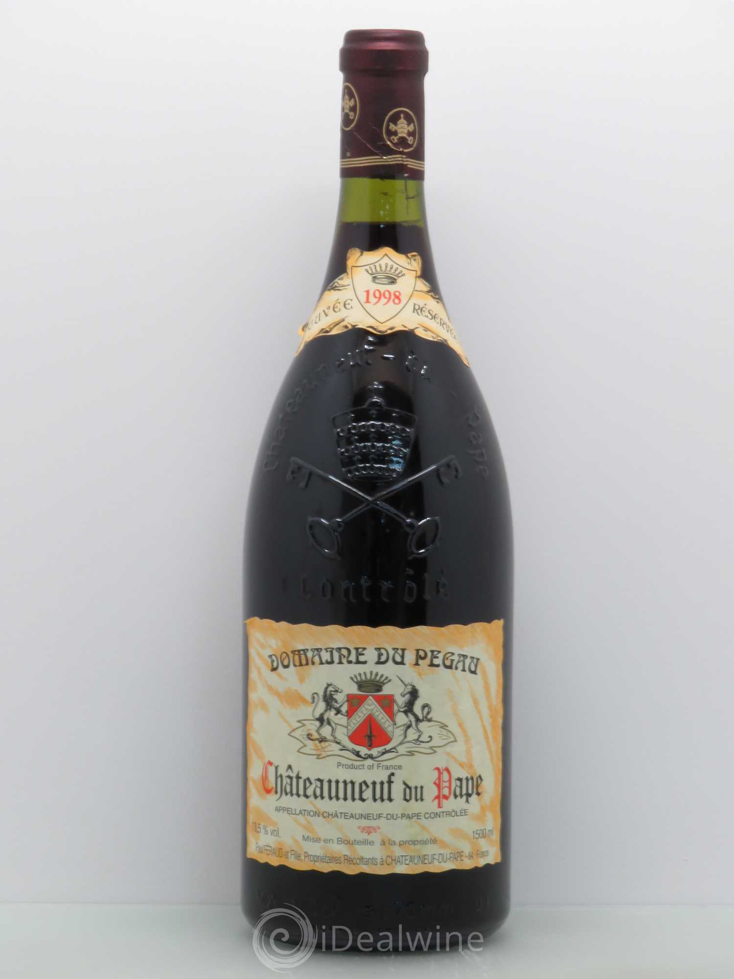 Châteauneuf-du-Pape Domaine du Pégau Cuvée Réservée Paul et Laurence Féraud 1998 - Lot de 1 magnum - 0