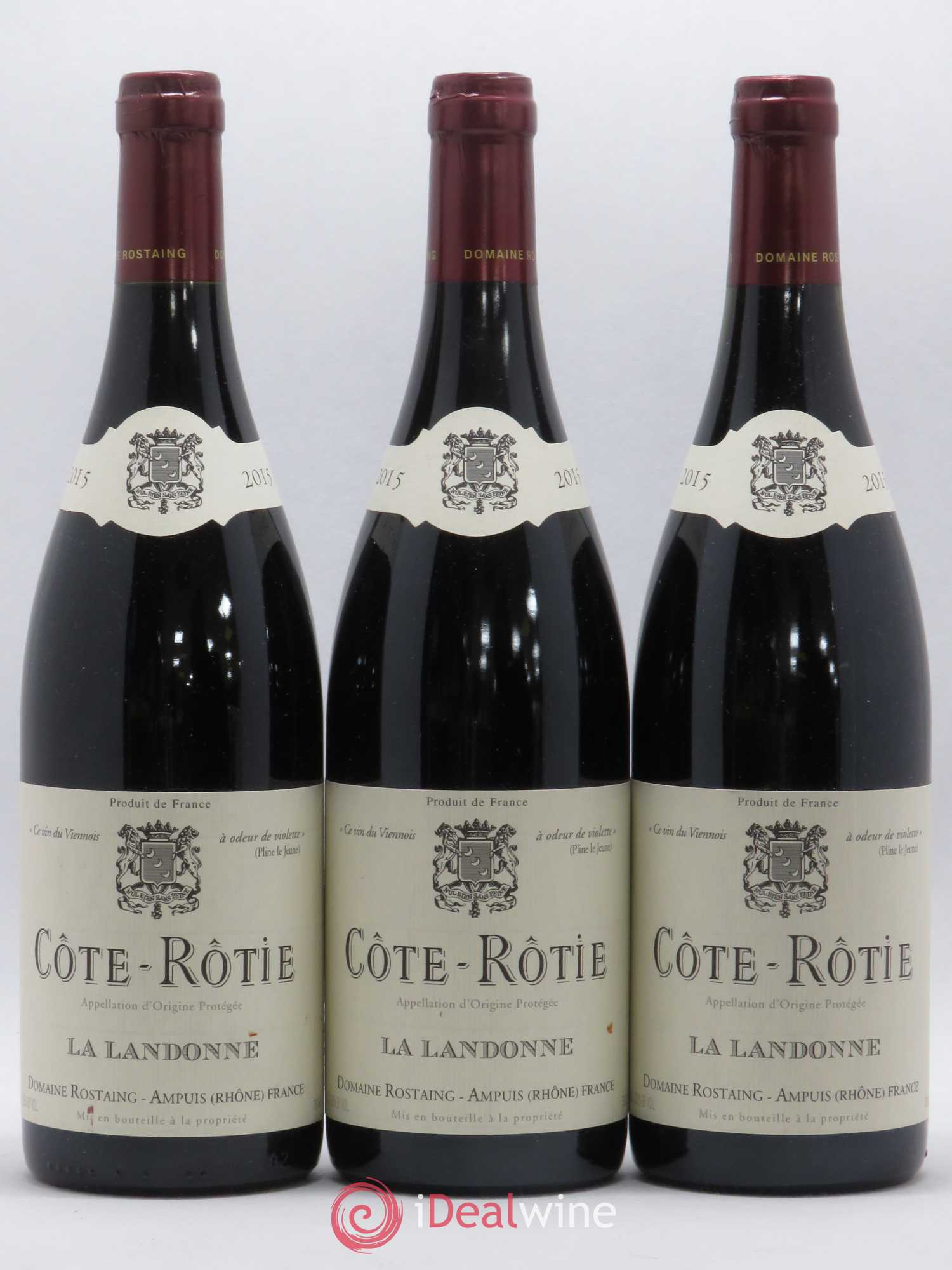 Côte-Rôtie La Landonne René Rostaing 2015 - Lot of 3 bottles - 0