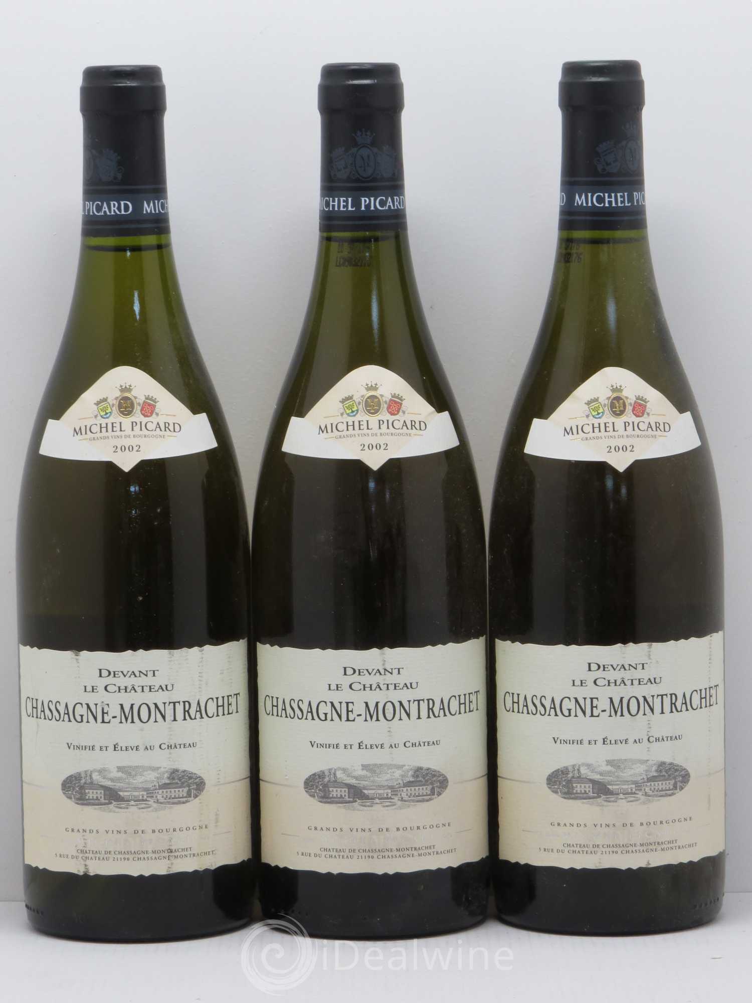 Chassagne-Montrachet Devant le Château Michel Picard 2002 - Lot de 3 bouteilles - 0