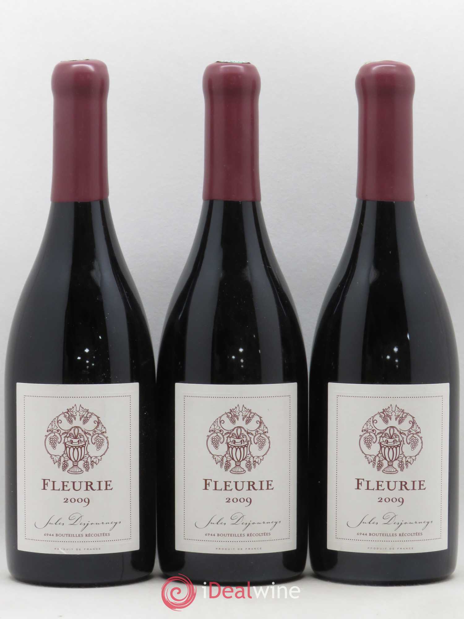 Fleurie Domaine Jules Desjourneys 2009 - Lot de 3 bouteilles - 0