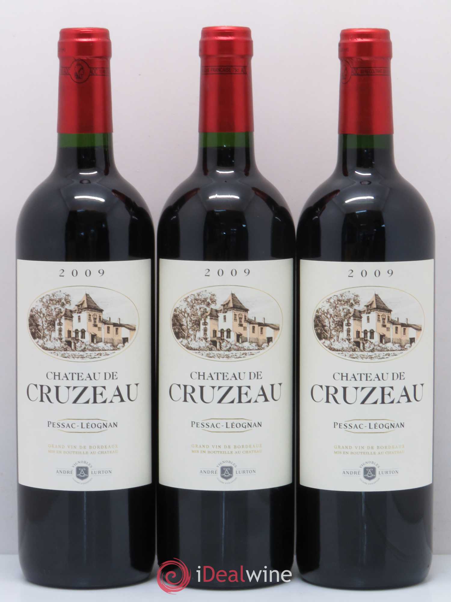 Château de Cruzeau  (sans prix de réserve) 2009 - Lot de 3 bouteilles - 0