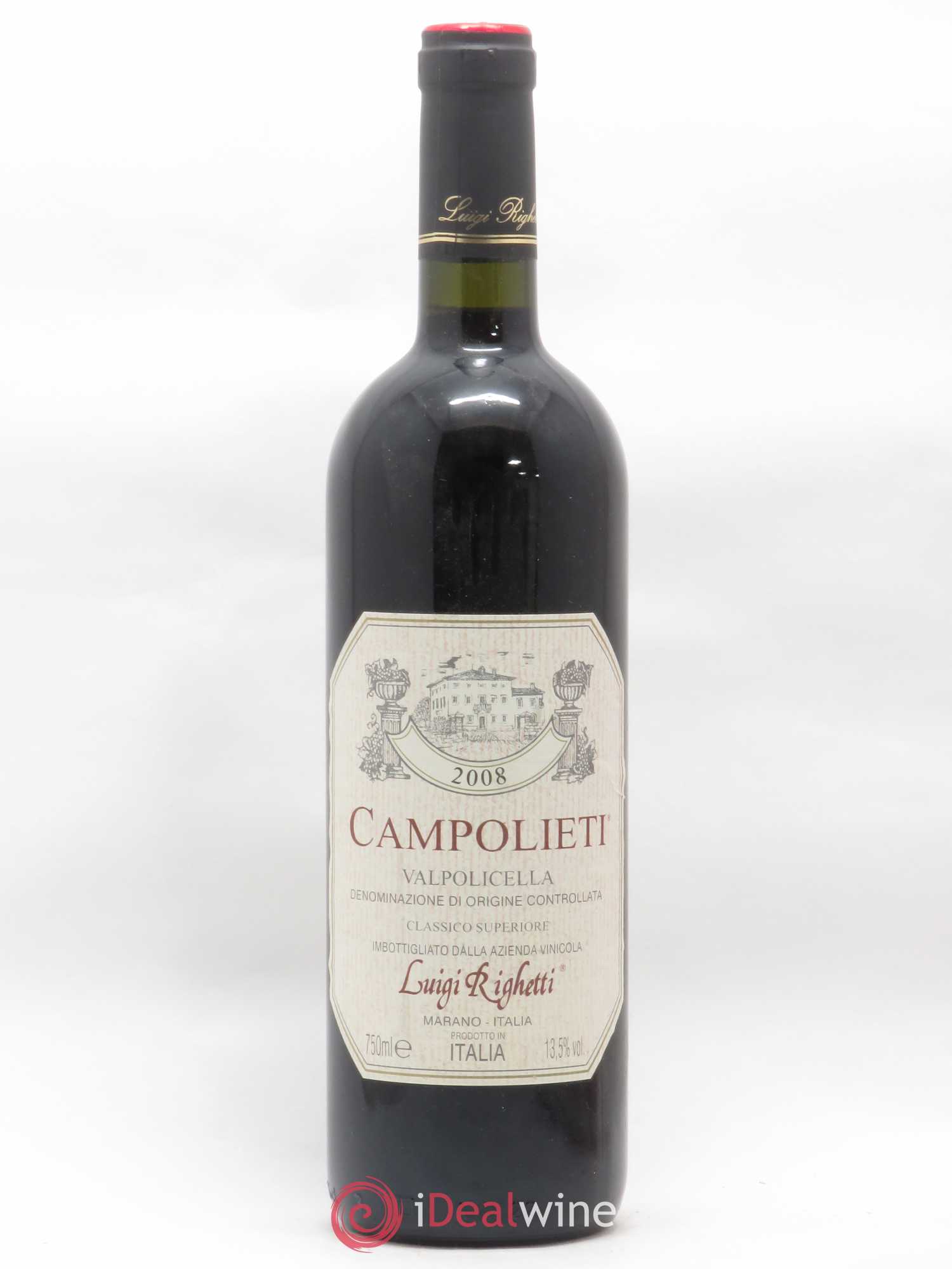 Valpolicella Classico DOC Superiore Luigi Righetti Campolieti 2008 - Lot de 1 bouteille - 0