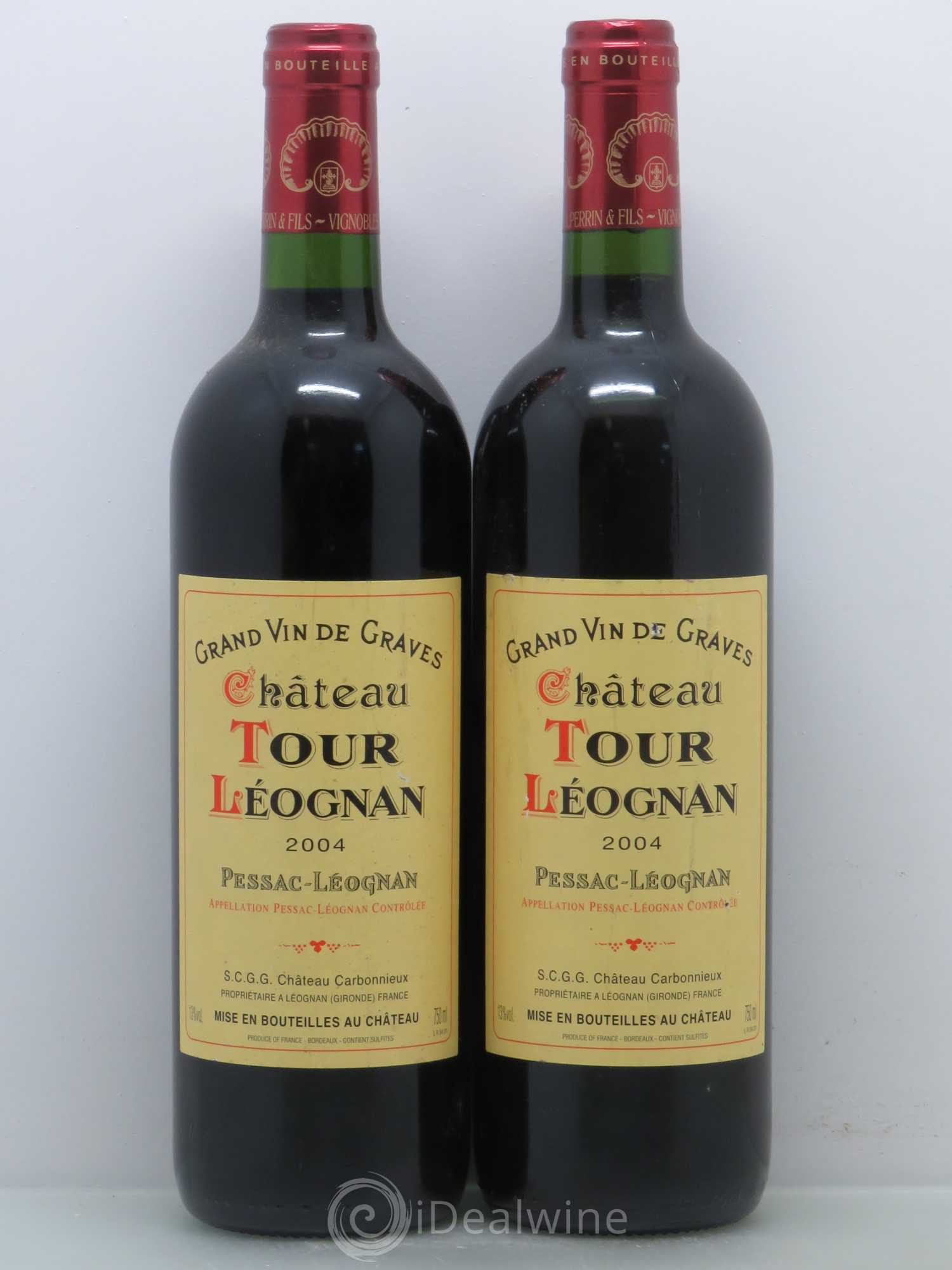 Château Tour Léognan 2004 - Lot de 2 bouteilles - 0