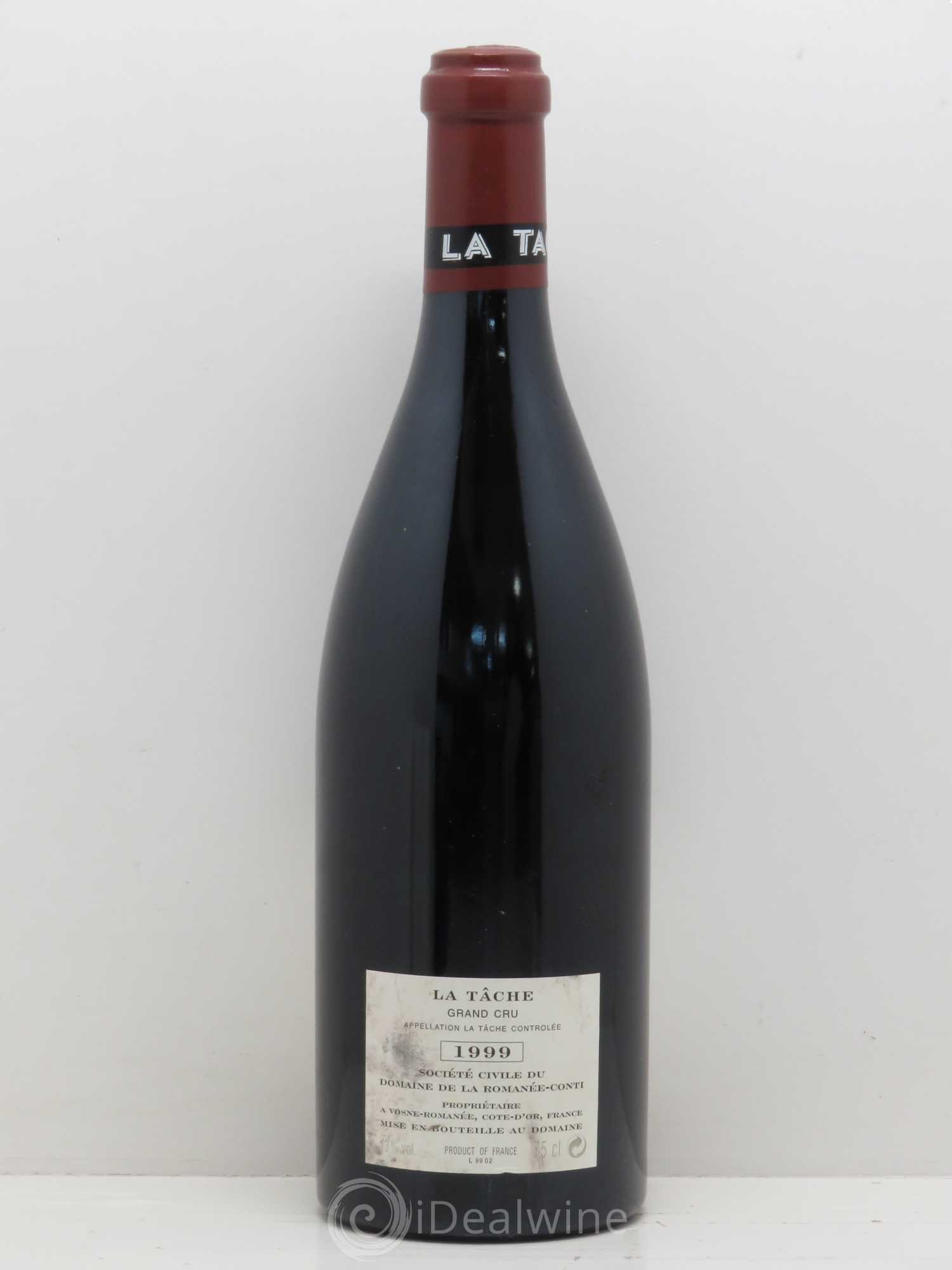 La Tâche Grand Cru Domaine de la Romanée-Conti 1999 - Lot of 1 bottle - 1