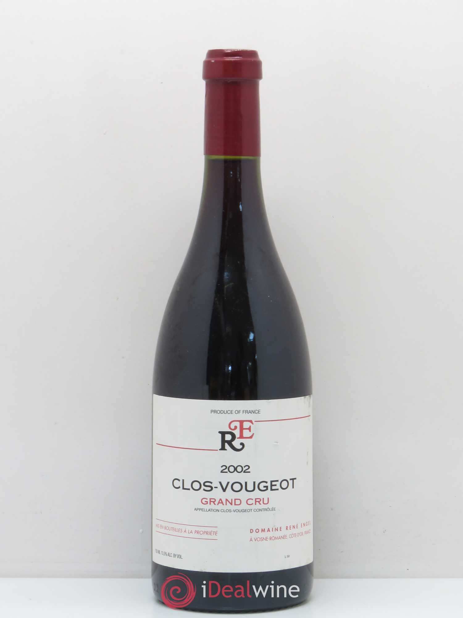 Clos de Vougeot Grand Cru Domaine René Engel - Domaine Eugénie 2002 - Lot de 1 bouteille - 0