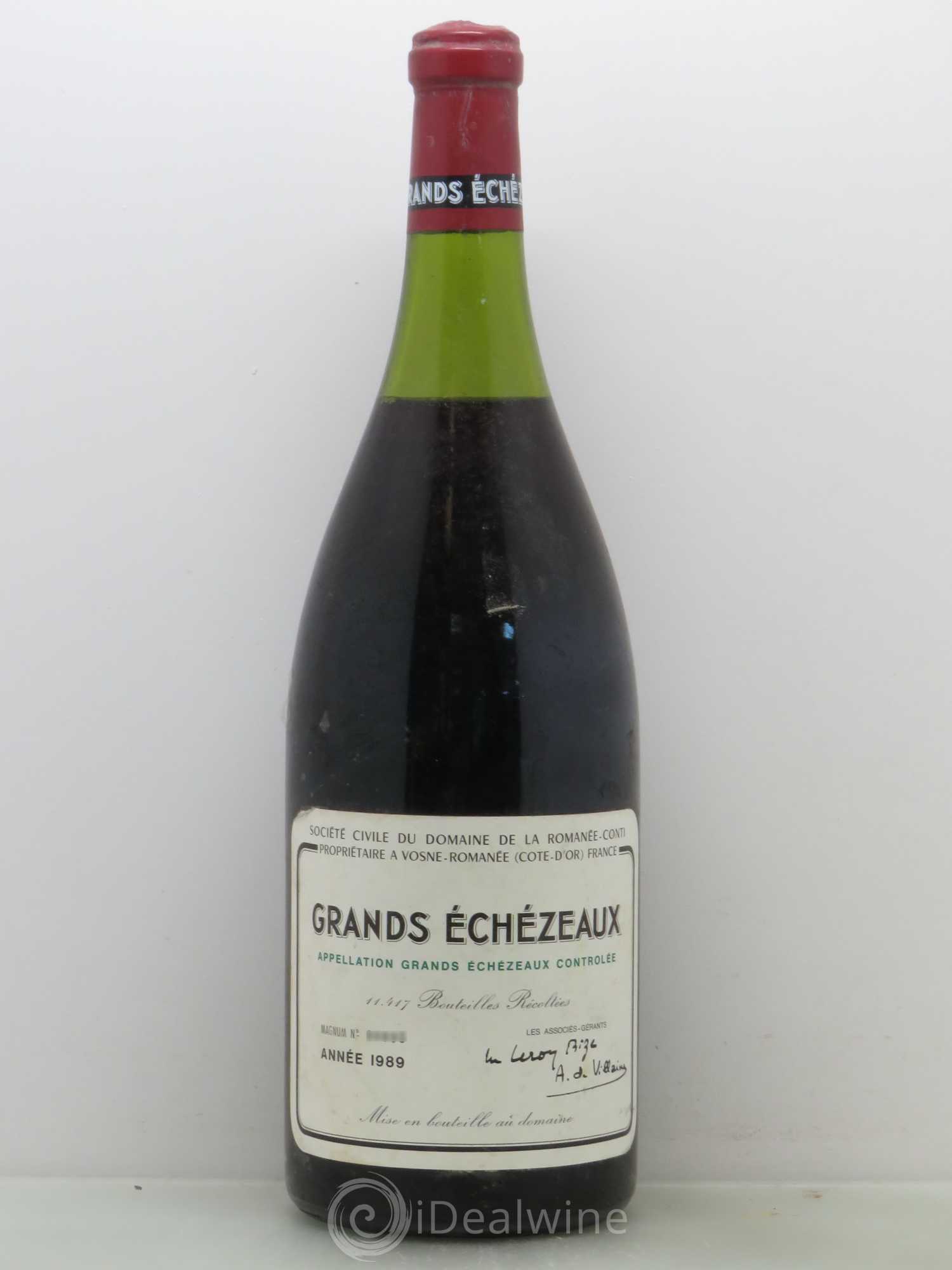 Grands-Echezeaux Grand Cru Domaine de la Romanée-Conti 1989 - Lot de 1 magnum - 0