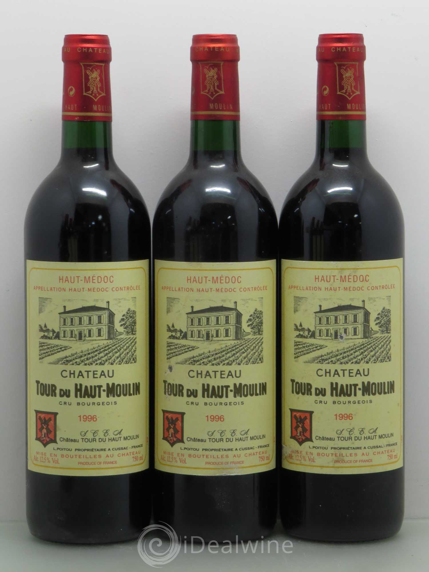 Château Tour du Haut Moulin Cru Bourgeois 1996 - Lot de 6 bouteilles - 1