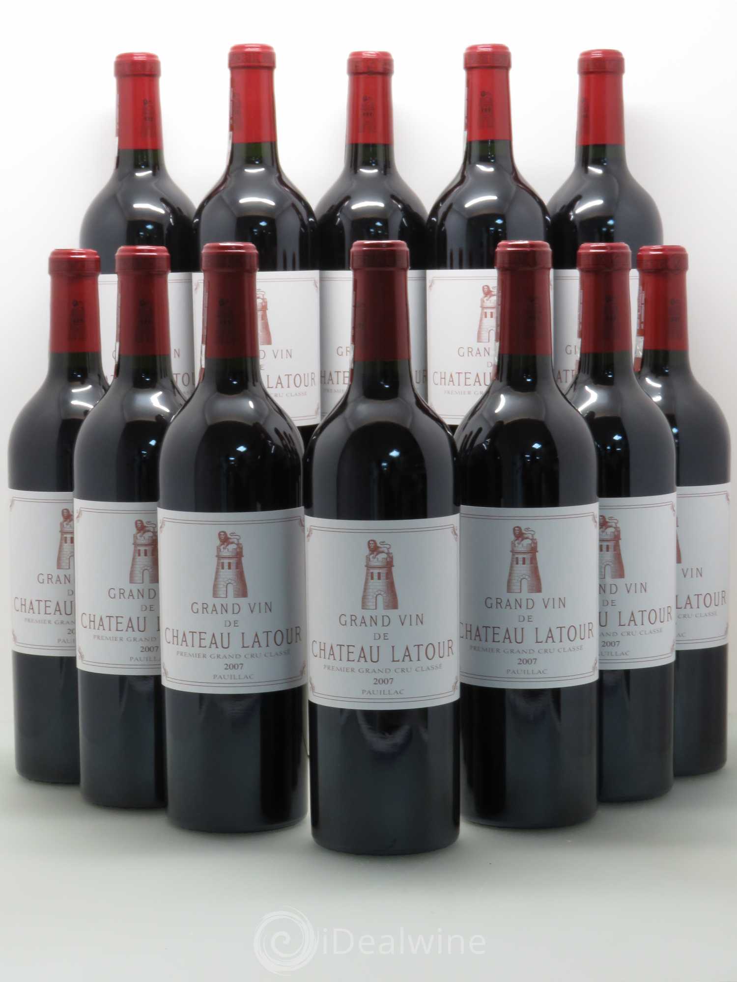 Château Latour 1er Grand Cru Classé 2007 - Lot de 12 bouteilles - 0