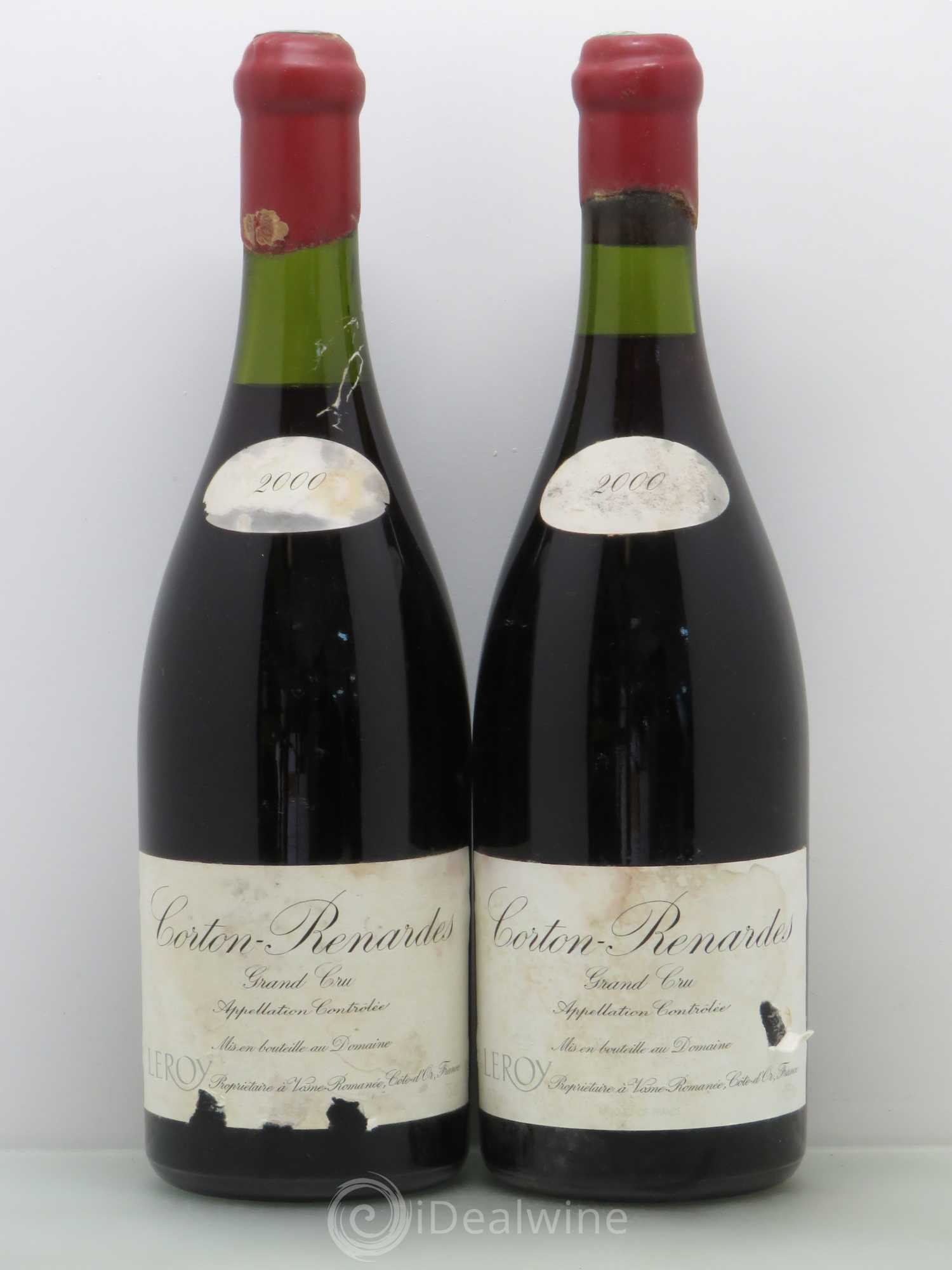 Corton Grand Cru Les Renardes Leroy (Domaine) 2000 - Lot de 2 bouteilles - 0