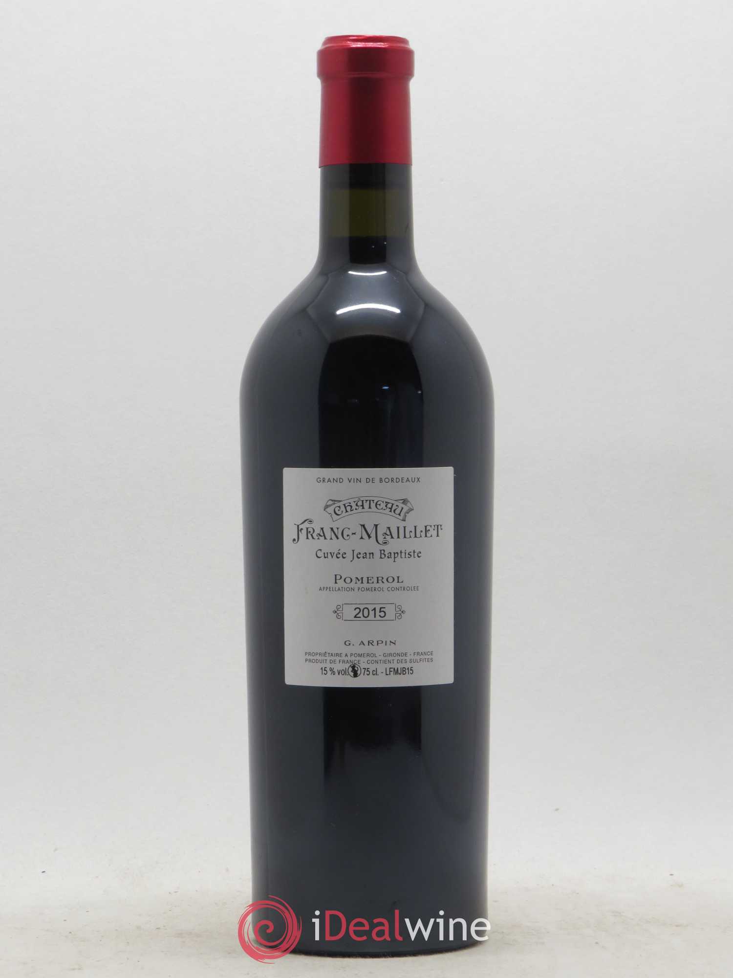 Pomerol Franc Maillet Cuvée Jean Baptiste 2015 - Lot de 1 bouteille - 1