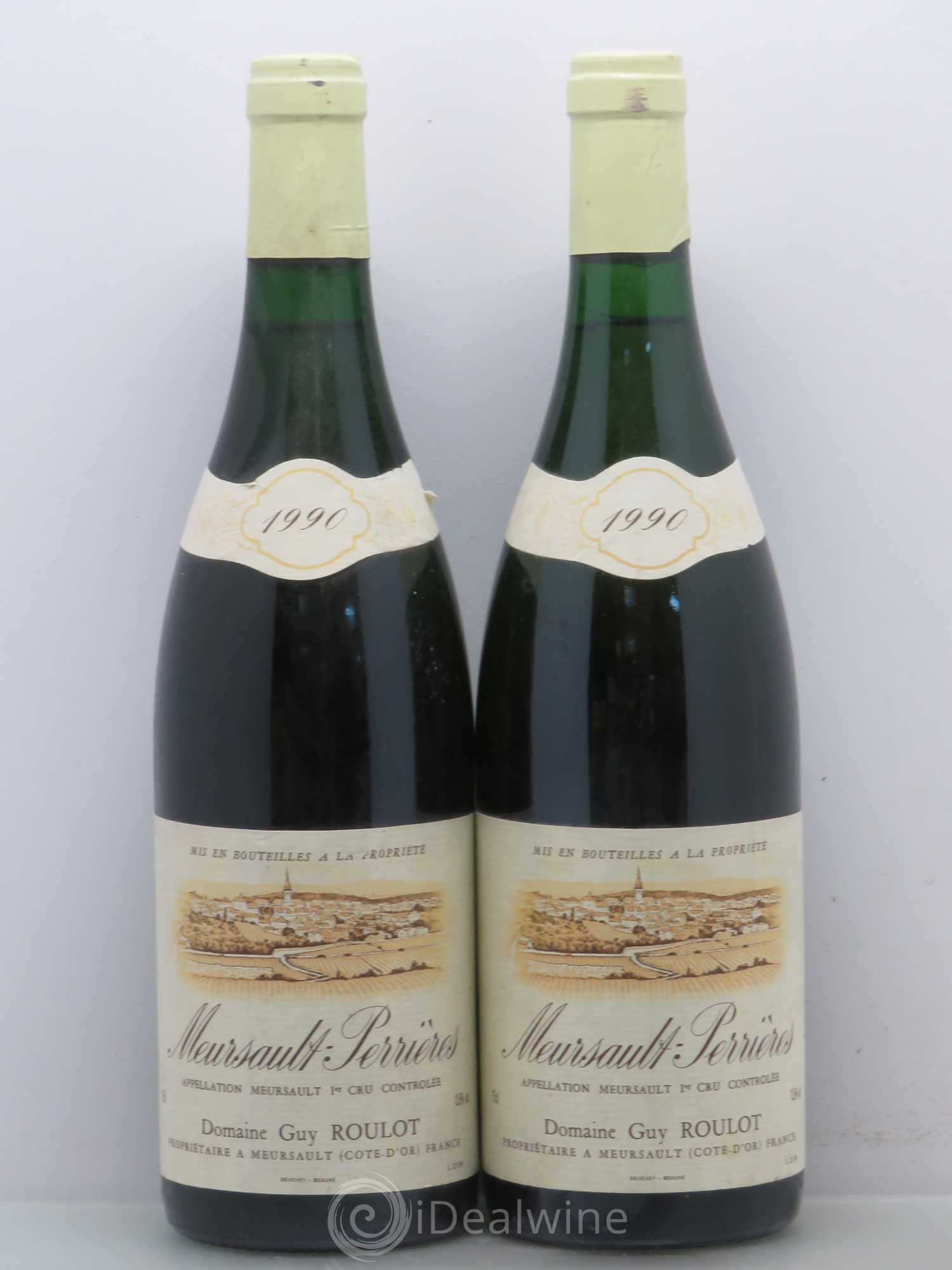 Meursault 1er Cru Perrières Roulot (Domaine) 1990 - Lot de 2 bouteilles - 0