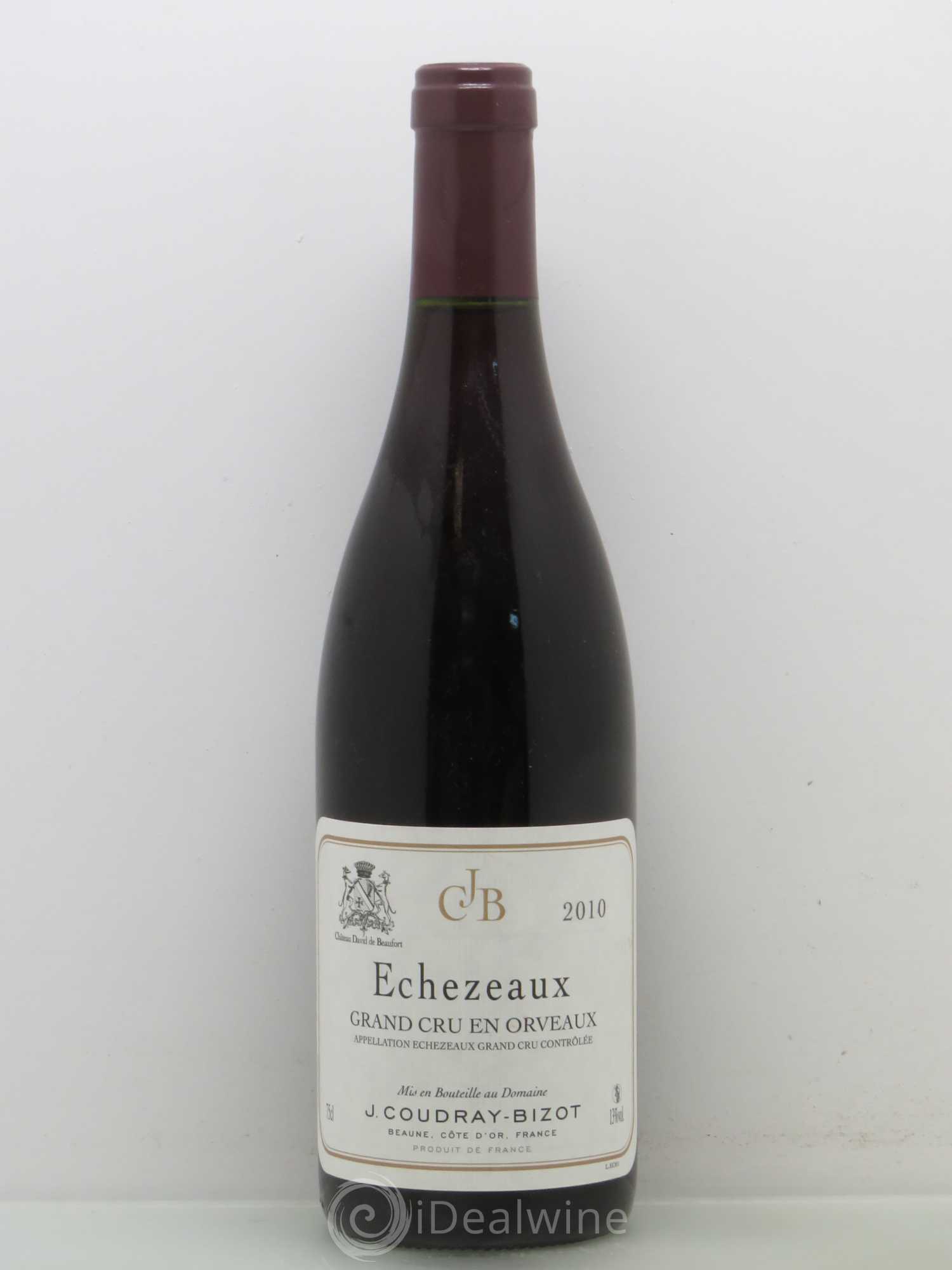 Echezeaux Grand Cru En Orveaux Coudray Bizot 2010 - Lot de 1 bouteille - 0