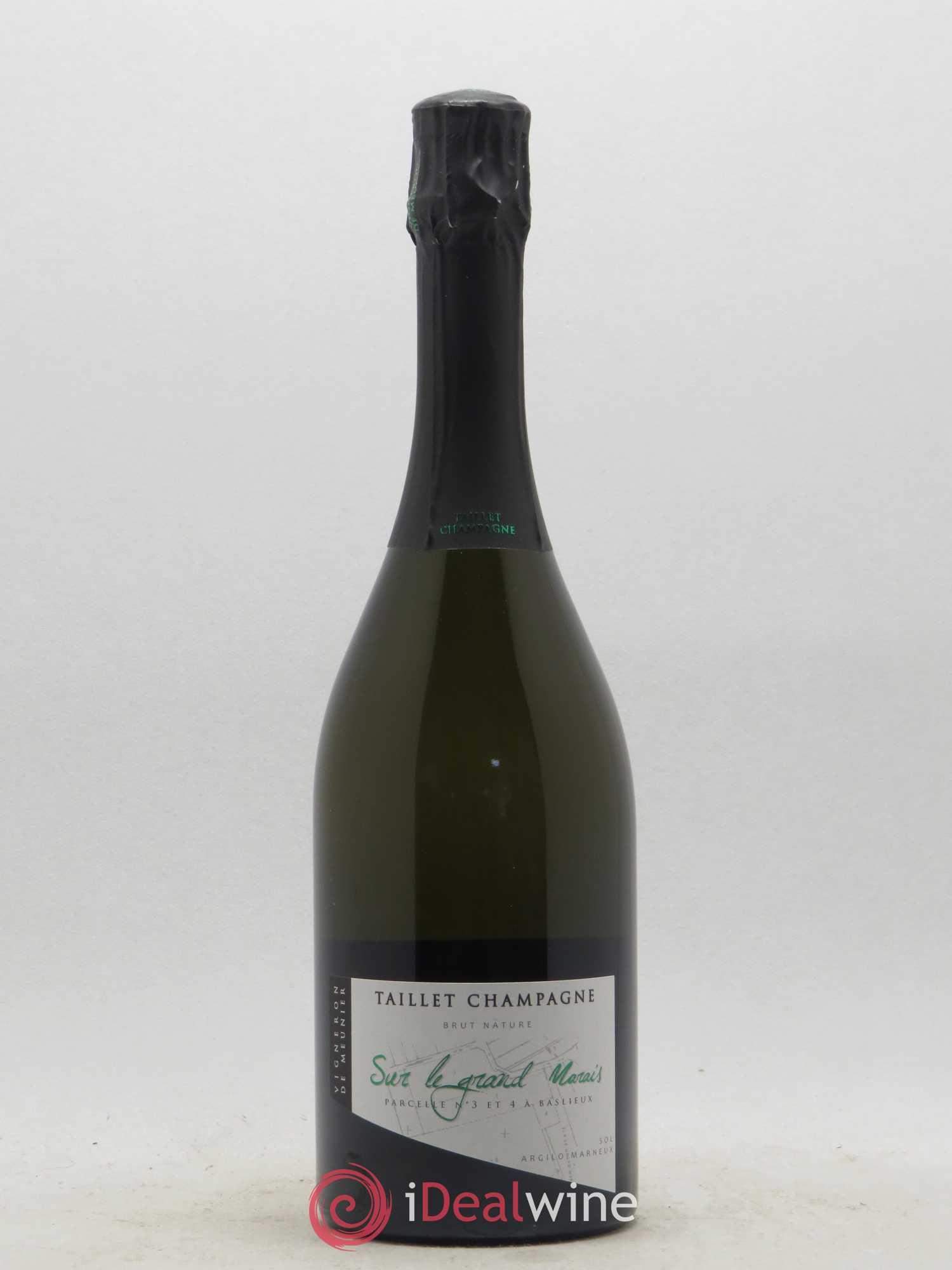 Champagne Sur le Grand Marais Brut Nature  Eric Taillet - Lot de 1 bouteille - 0