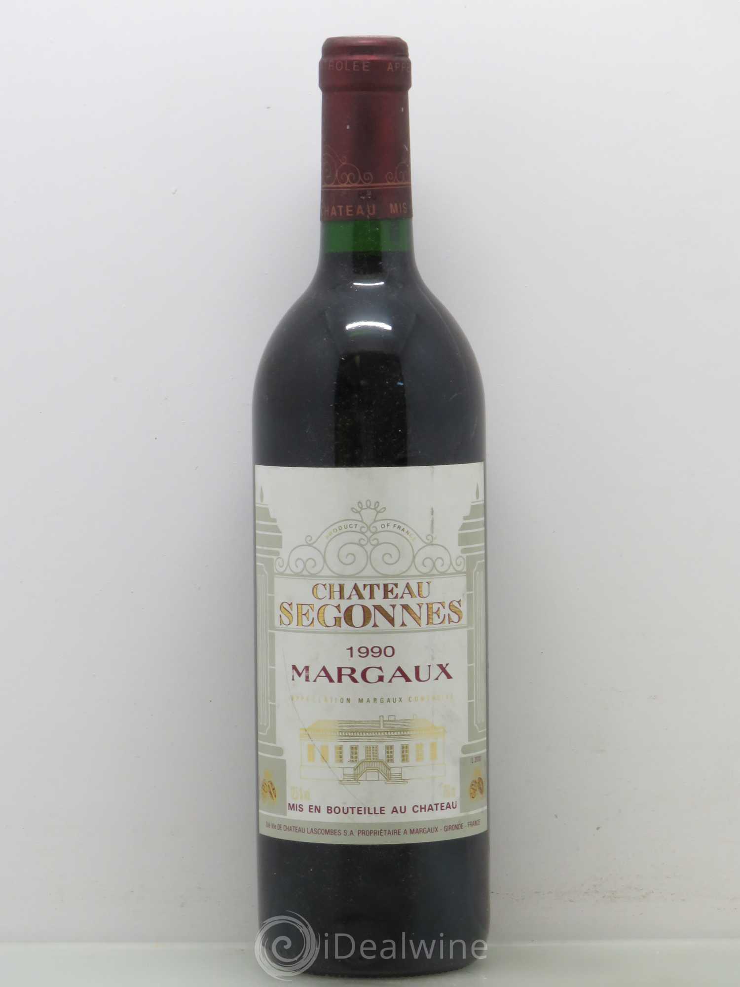 Château Segonnes 1990 - Lot de 1 bouteille - 0