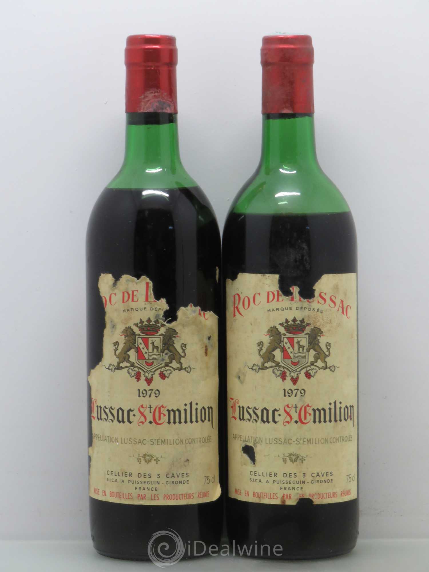 Bordeaux Roc de Lussac - Lussac Saint Emilion (no reserve) 1979 - Lot of 2 bottles - 0