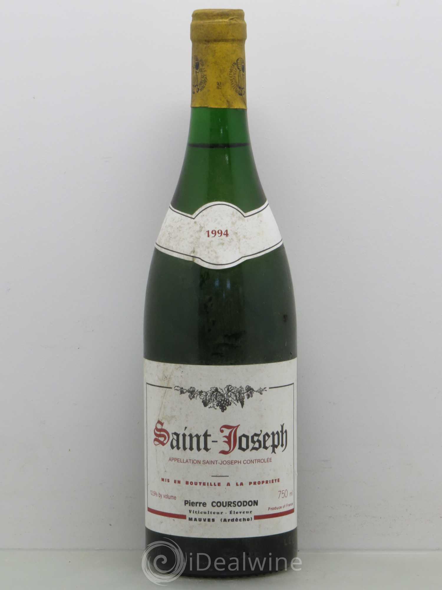 Saint-Joseph Pierre Coursodon 1994 - Lot de 1 bouteille - 0