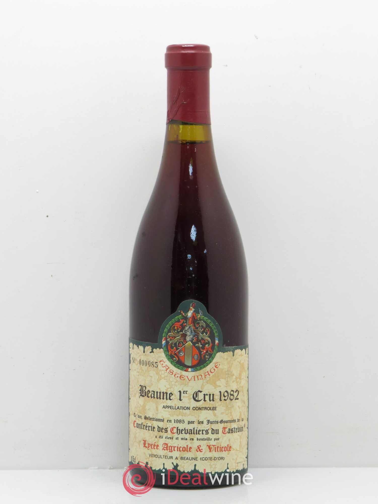 Beaune 1er Cru Tastevinage Confrèrie des Chevaliers du Tastevin 1982 - Lot de 1 bouteille - 0